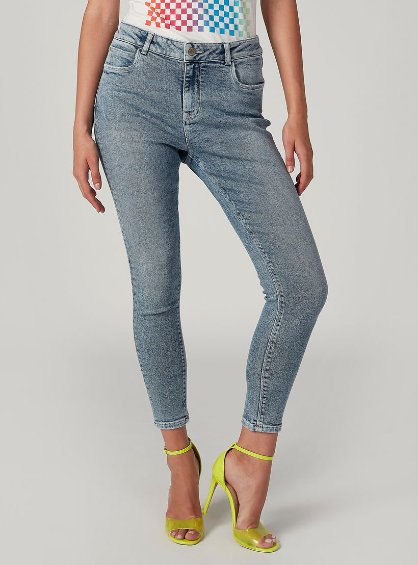 بنطلون جينز مستدام سكيني بخصر متوسط الارتفاع وجيوب -women-clothing-bottoms-jeans-image-1