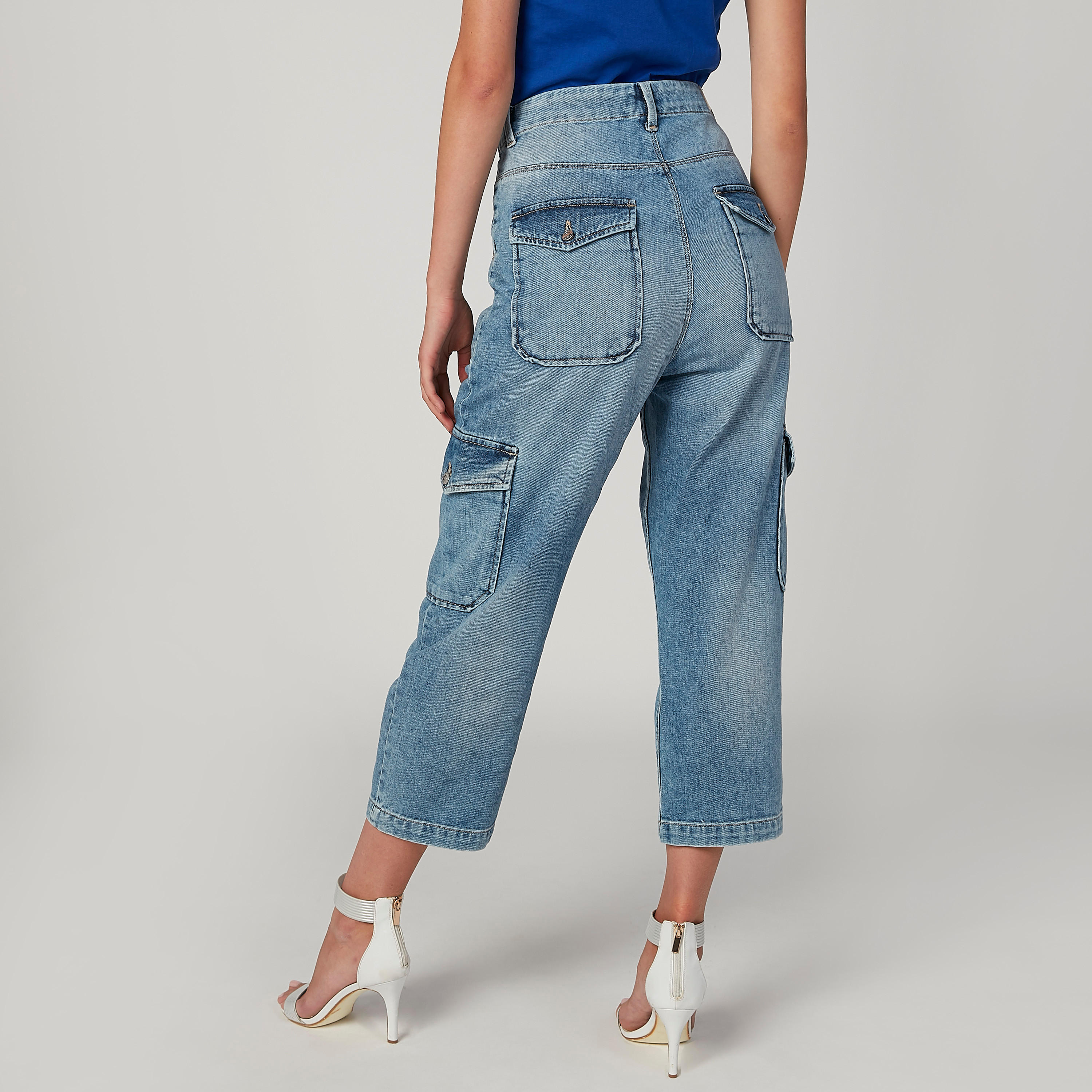 بنطلون جينز 3/4 مستدام سكيني بخصر منخفض وجيوب-women-clothing-bottoms-jeans-image-4