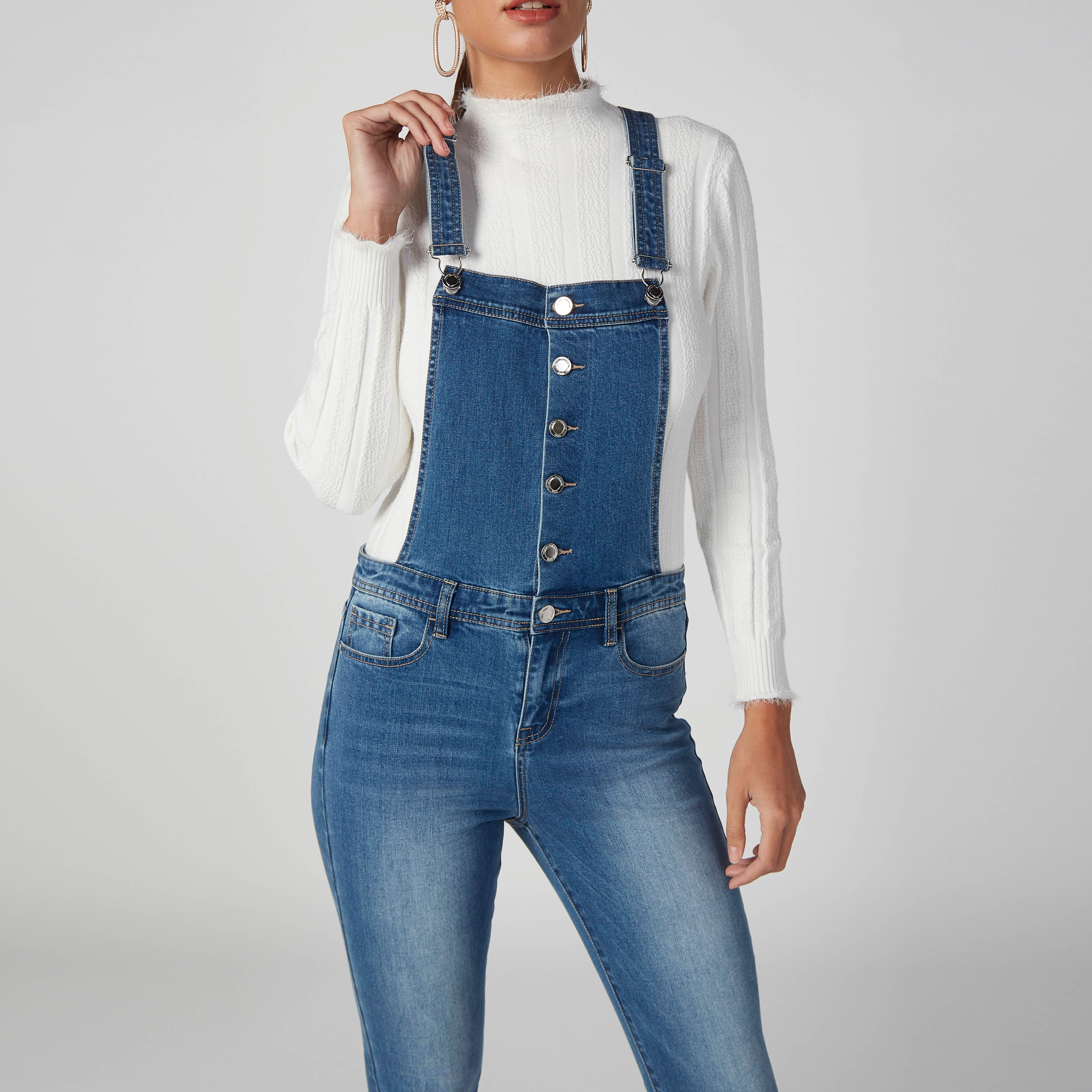 دنغري سادة بقصّة بوي فريند وخصر متوسط الارتفاع وجيوب-women-clothing-bottoms-jeans-image-3