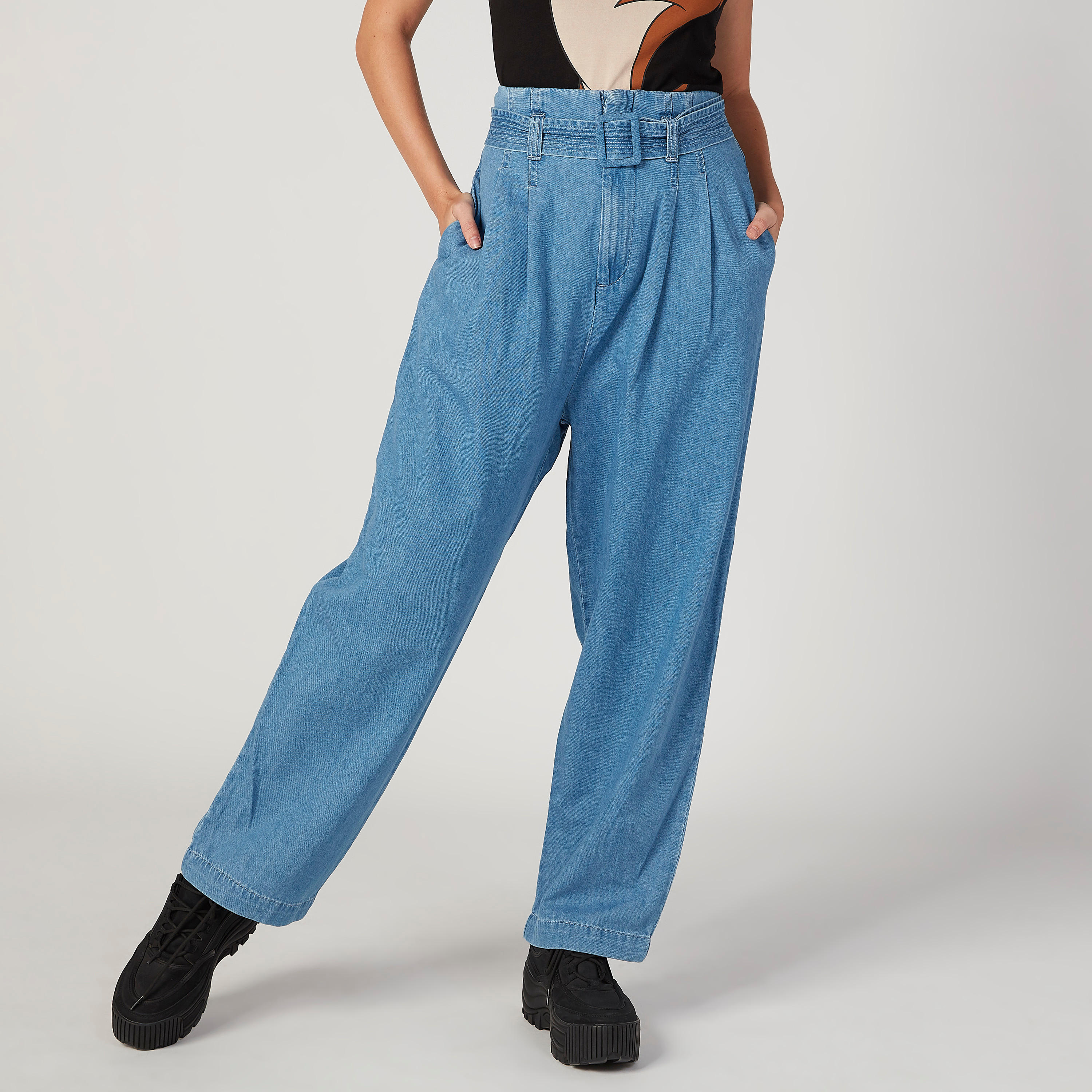 Sustainable Wide Fit Full Length Jeans with Pockets-women-clothing-bottoms-jeans-image-1