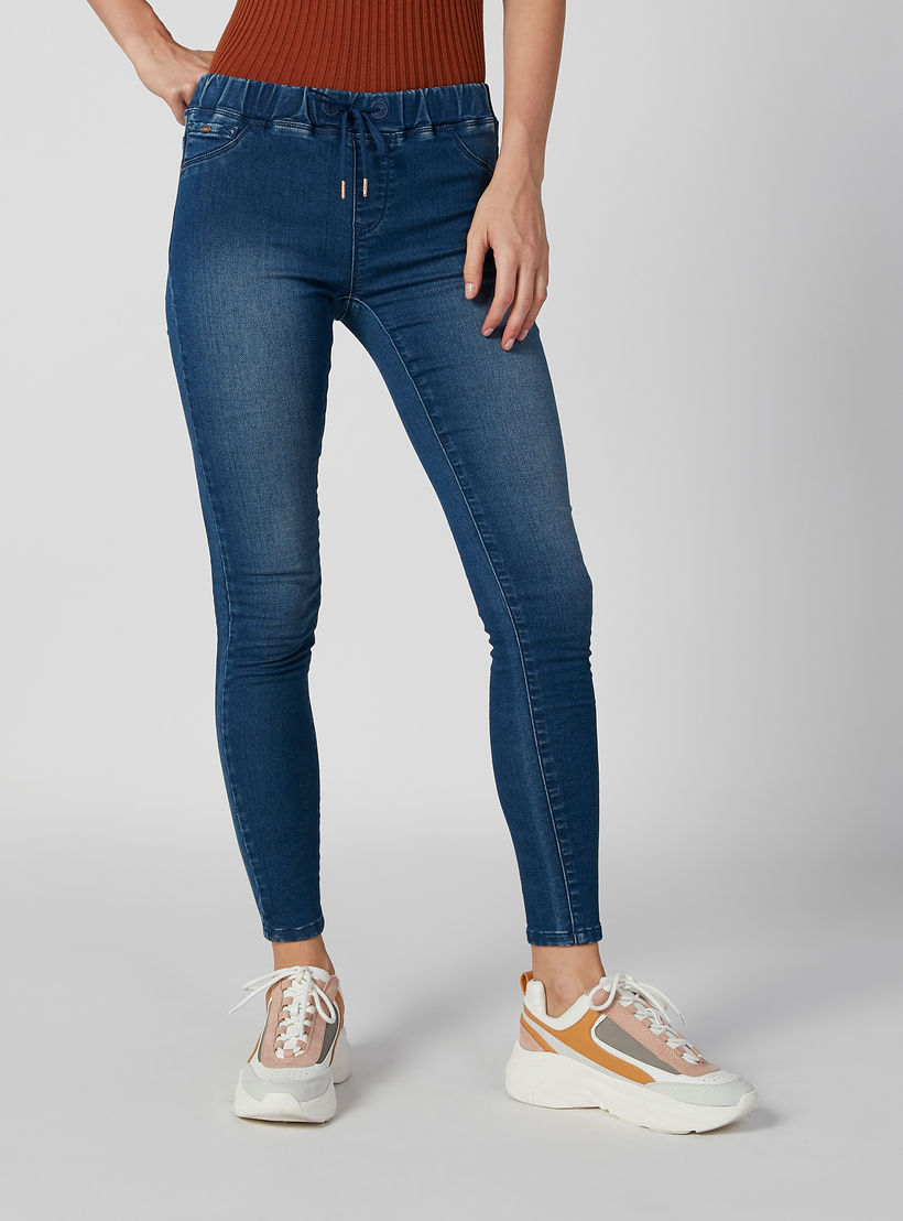 Sustainable Skinny Fit Full Length Mid Waist Jeggings with Pockets-women-clothing-bottoms-leggings-image-1