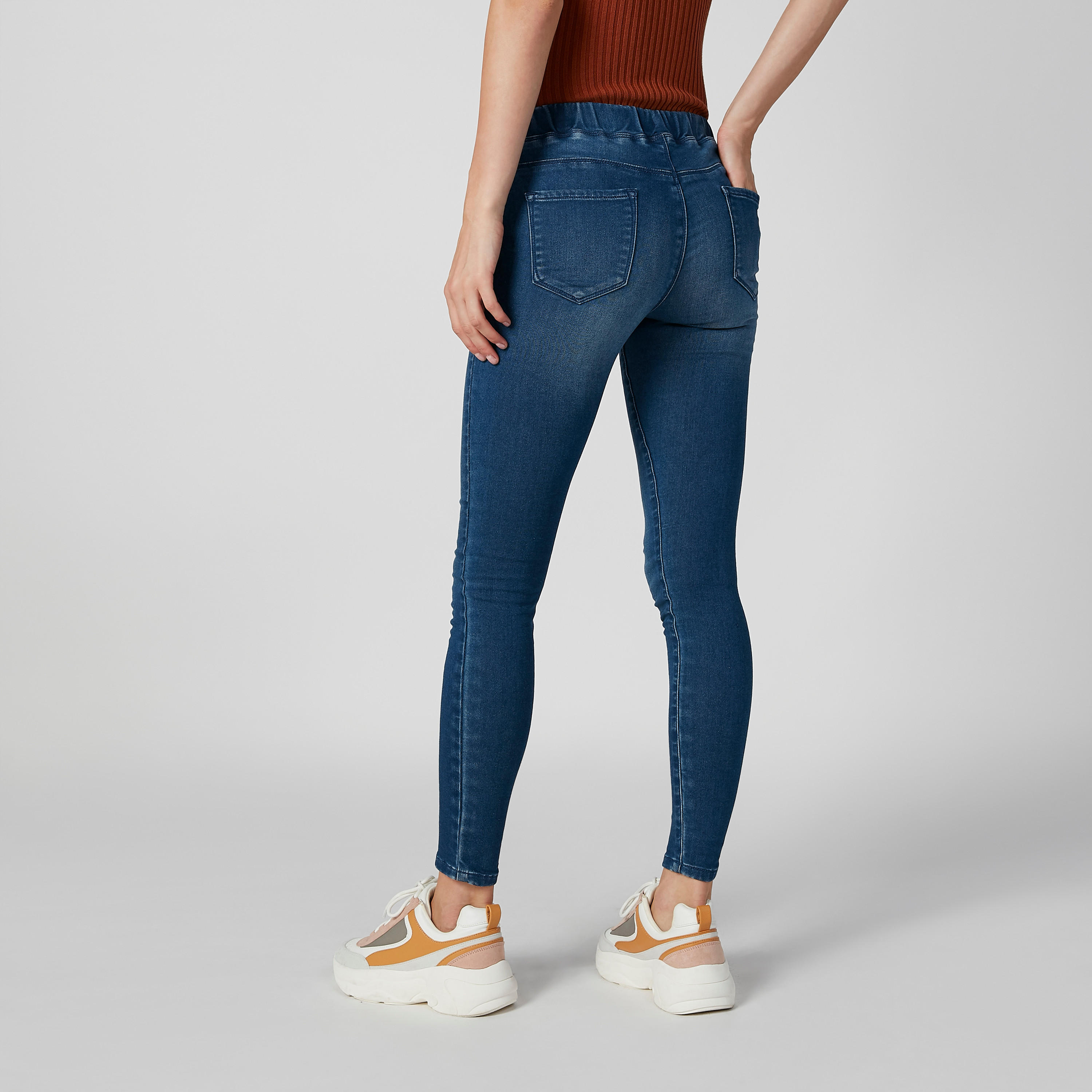 Sustainable Skinny Fit Full Length Mid Waist Jeggings with Pockets-women-clothing-bottoms-leggings-image-4