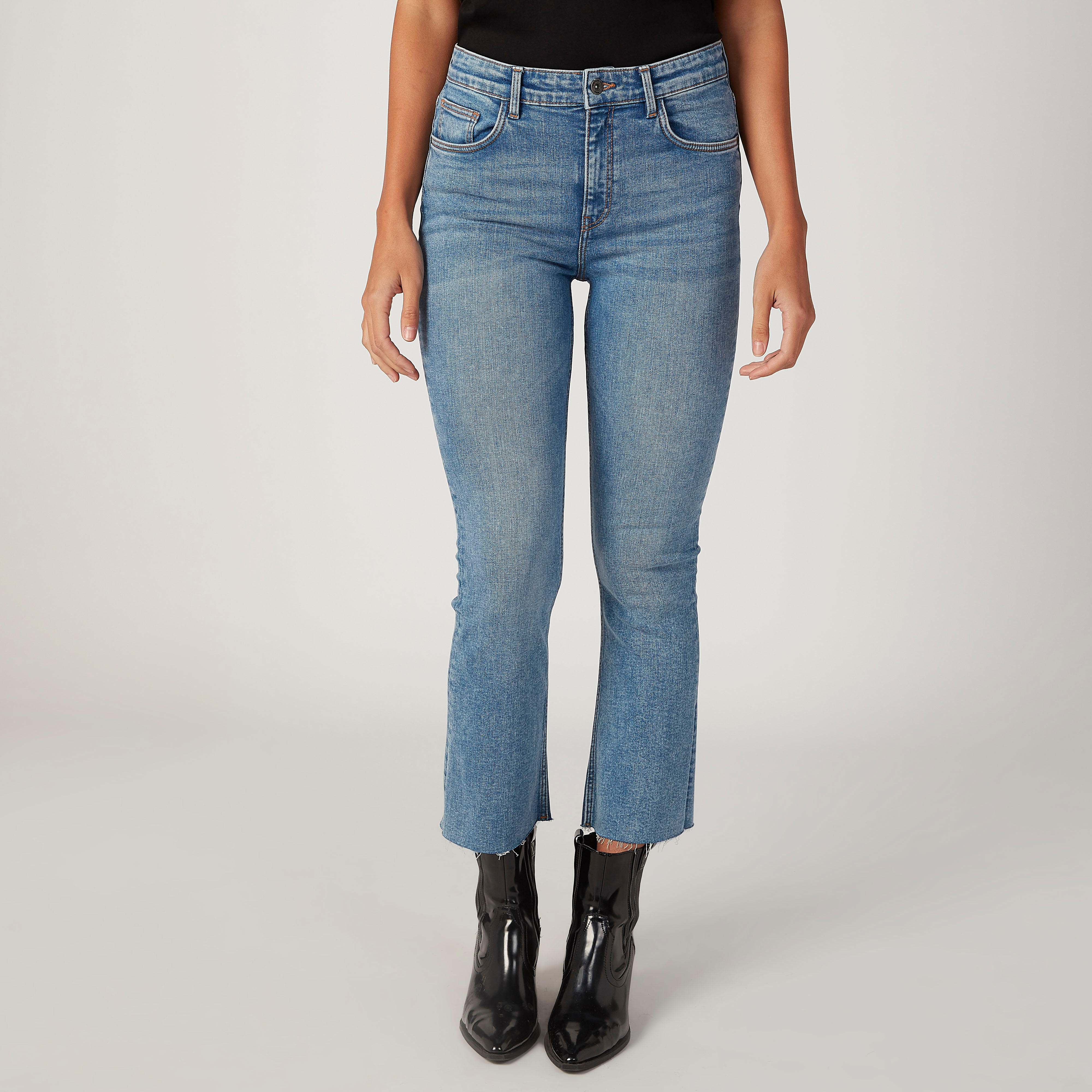 بنطلون جينز مستدام سادة بجيوب -women-clothing-bottoms-jeans-image-1