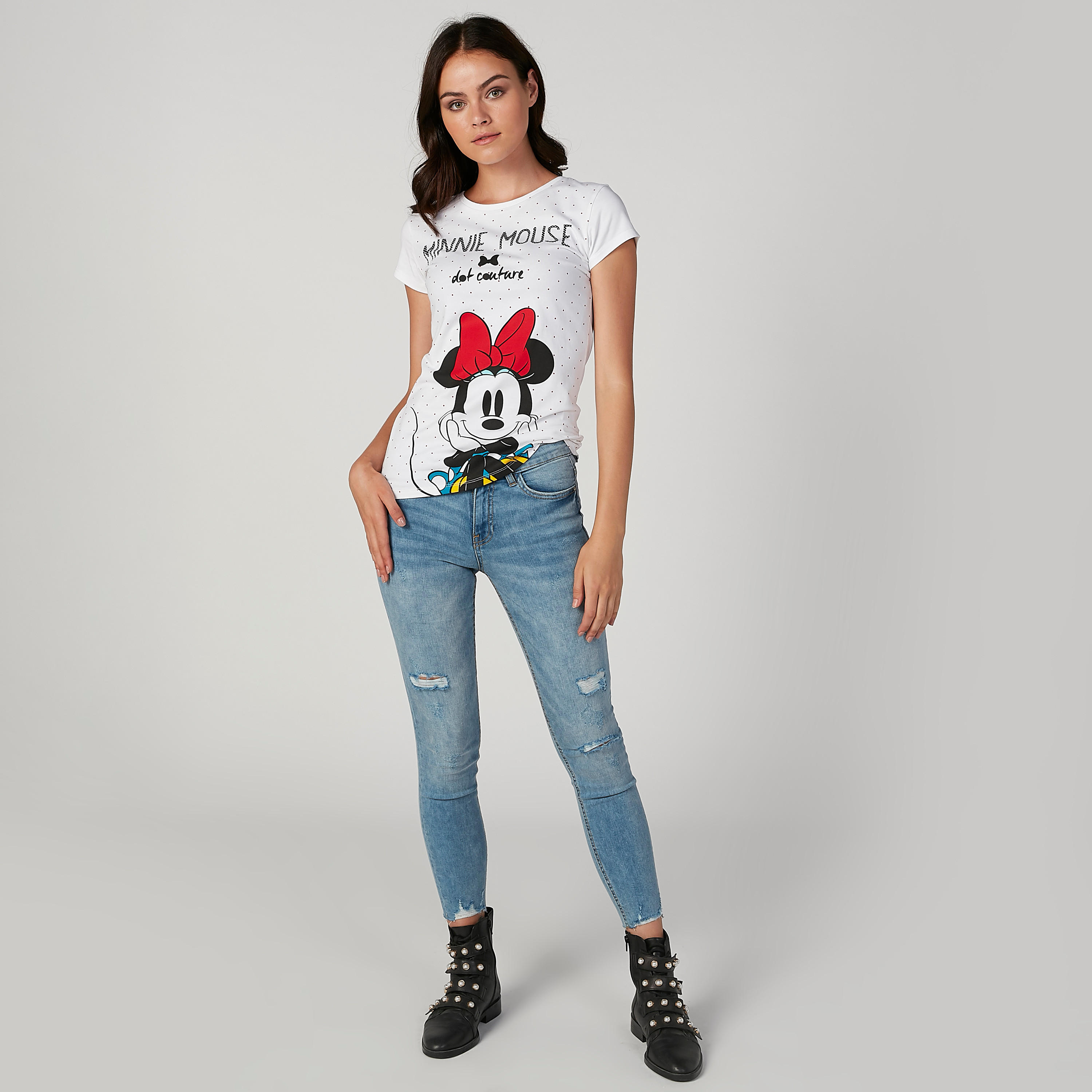 بنطلون جينز مستدام سكيني ممزّق بخصر متوسط الارتفاع وجيوب -women-clothing-bottoms-jeans-image-2
