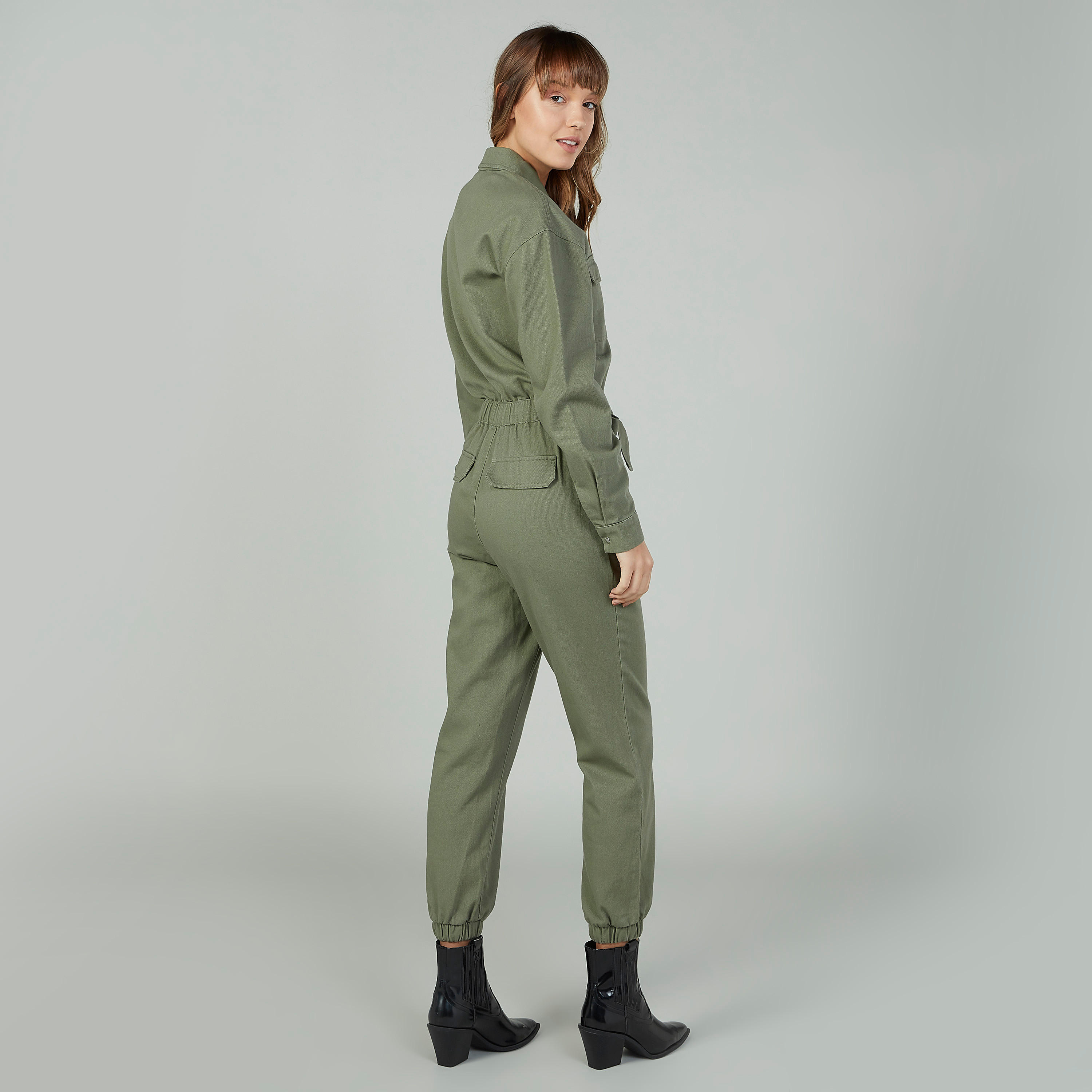 Plain Jumpsuit with Long Sleeves and Tie Ups-women-clothing-jumpsuits-image-4