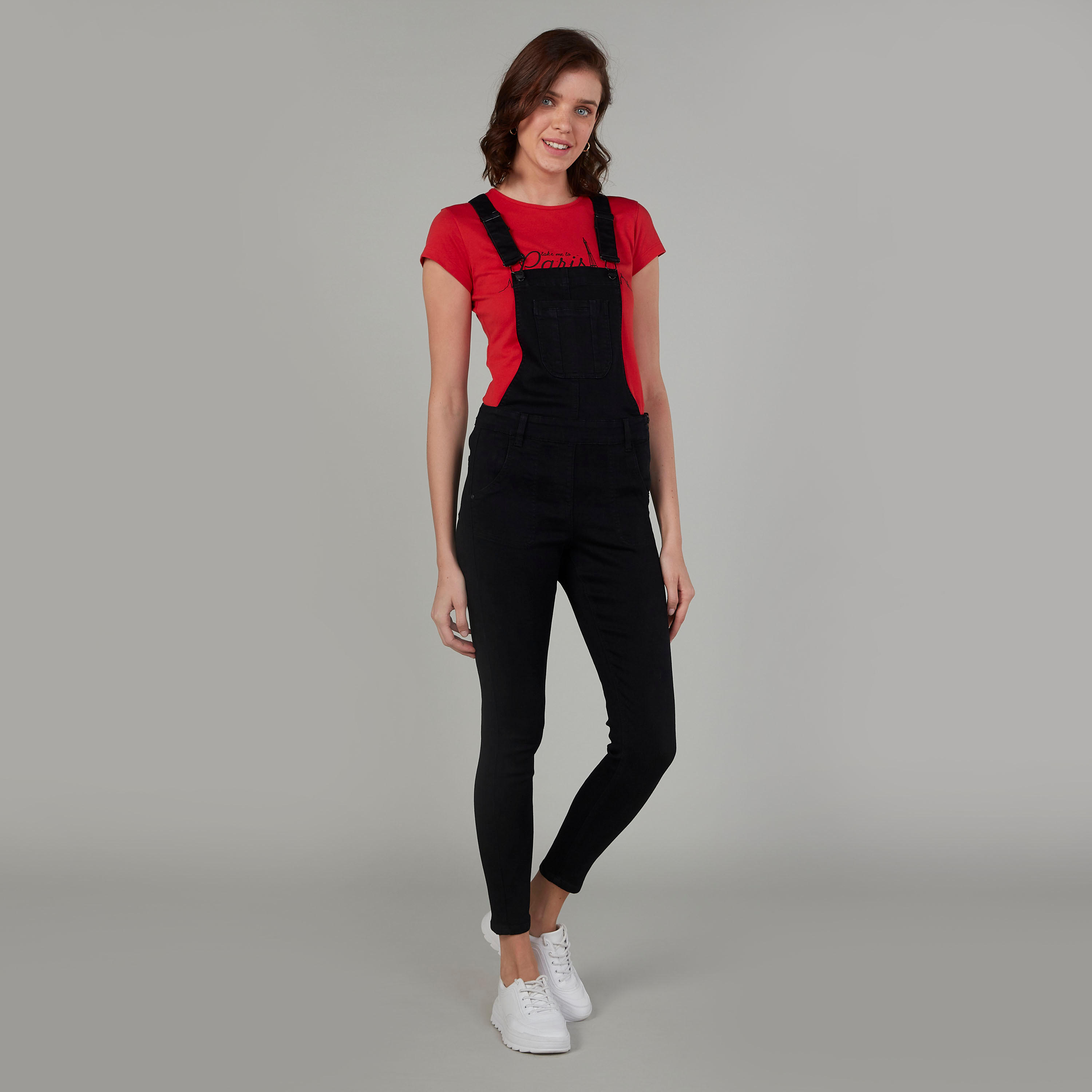 دنغري مستدام سادة بجيوب وحمالات قابلة للتعديل-women-clothing-bottoms-jeans-image-2