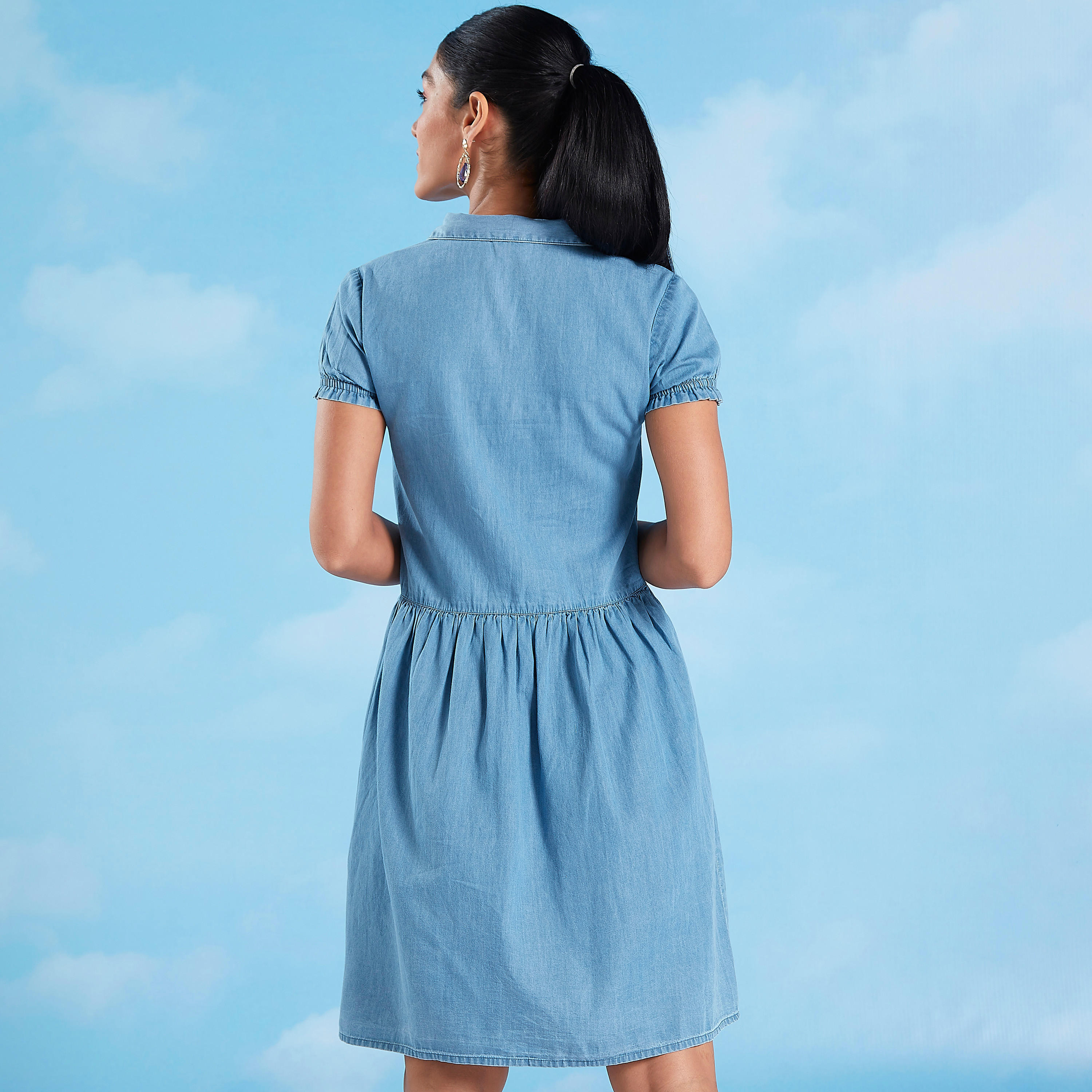تيشيرت مستدام سليم بياقة ضيّقة وطبعات سمايلي وورلد -women-clothing-dresses-image-5