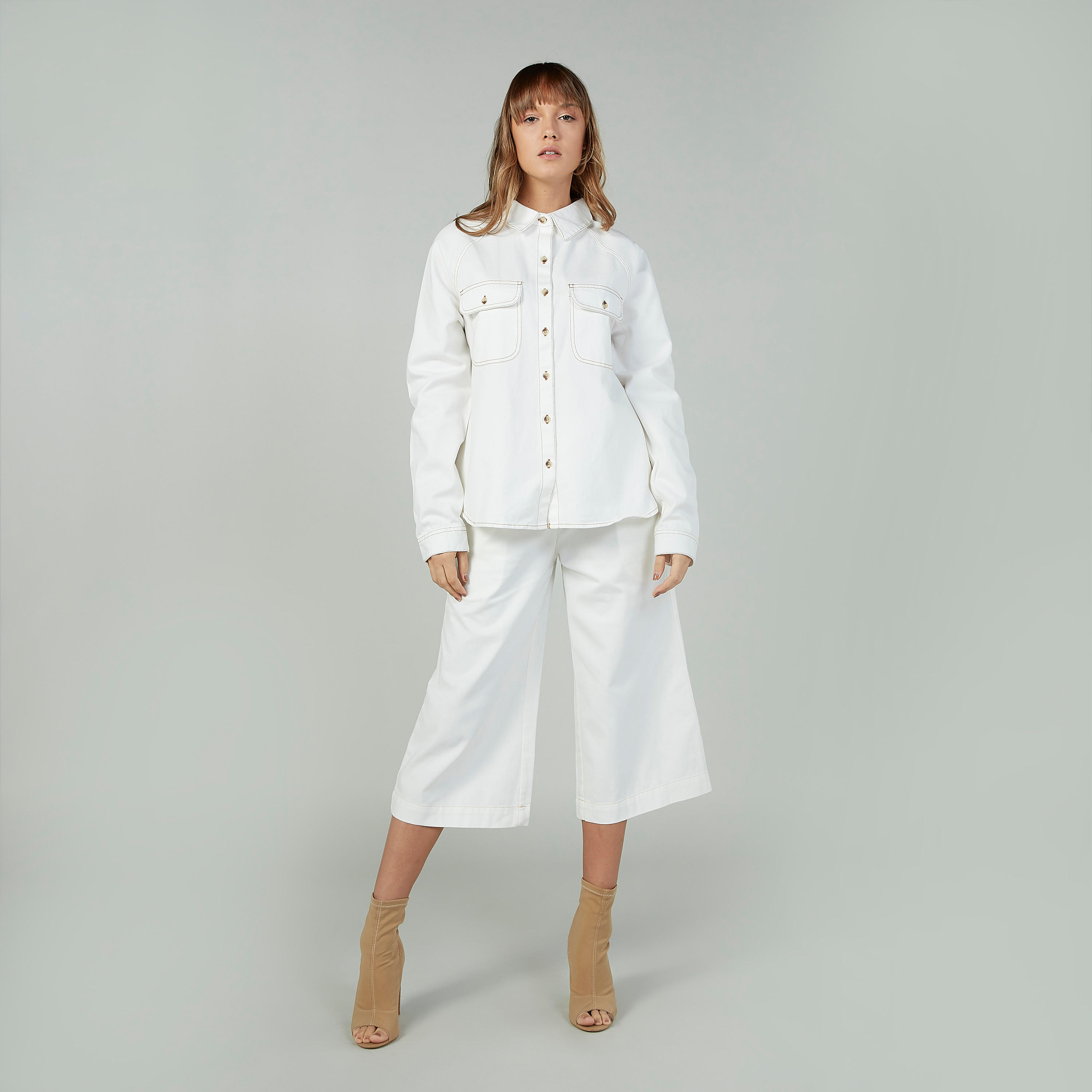 قميص سادة بياقة عاديّة وأكمام طويلة-women-clothing-shirtsandblouses-shirts-image-4