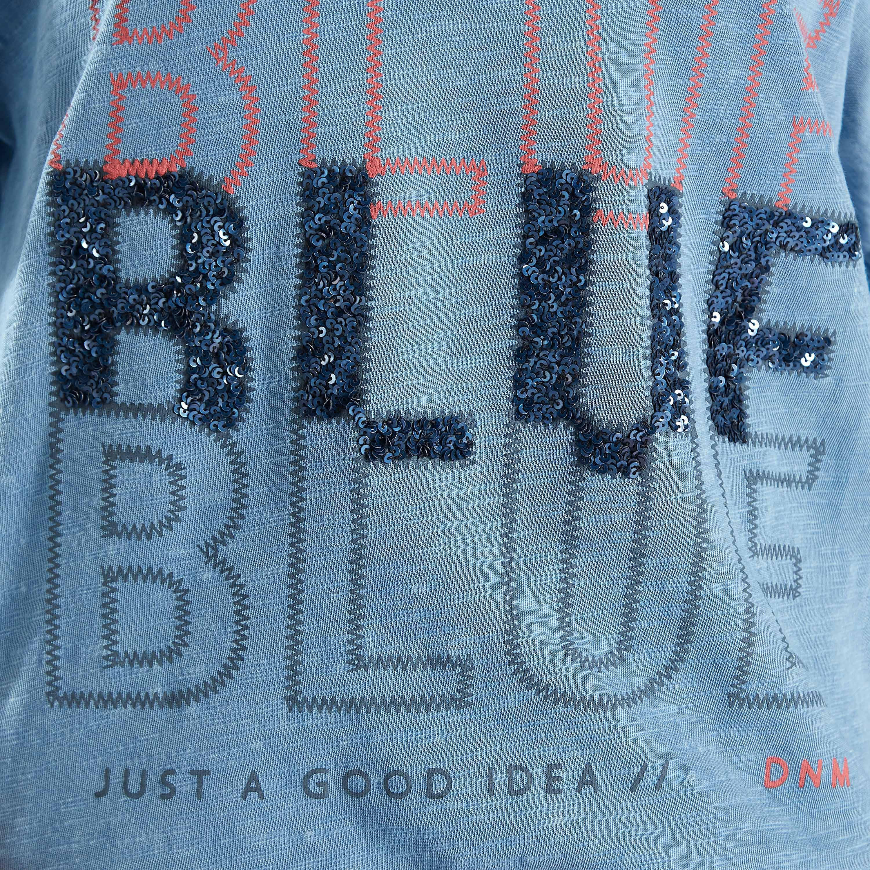 Printed T-shirt with Crew Neck and Short Sleeves-women-clothing-tshirts-image-6