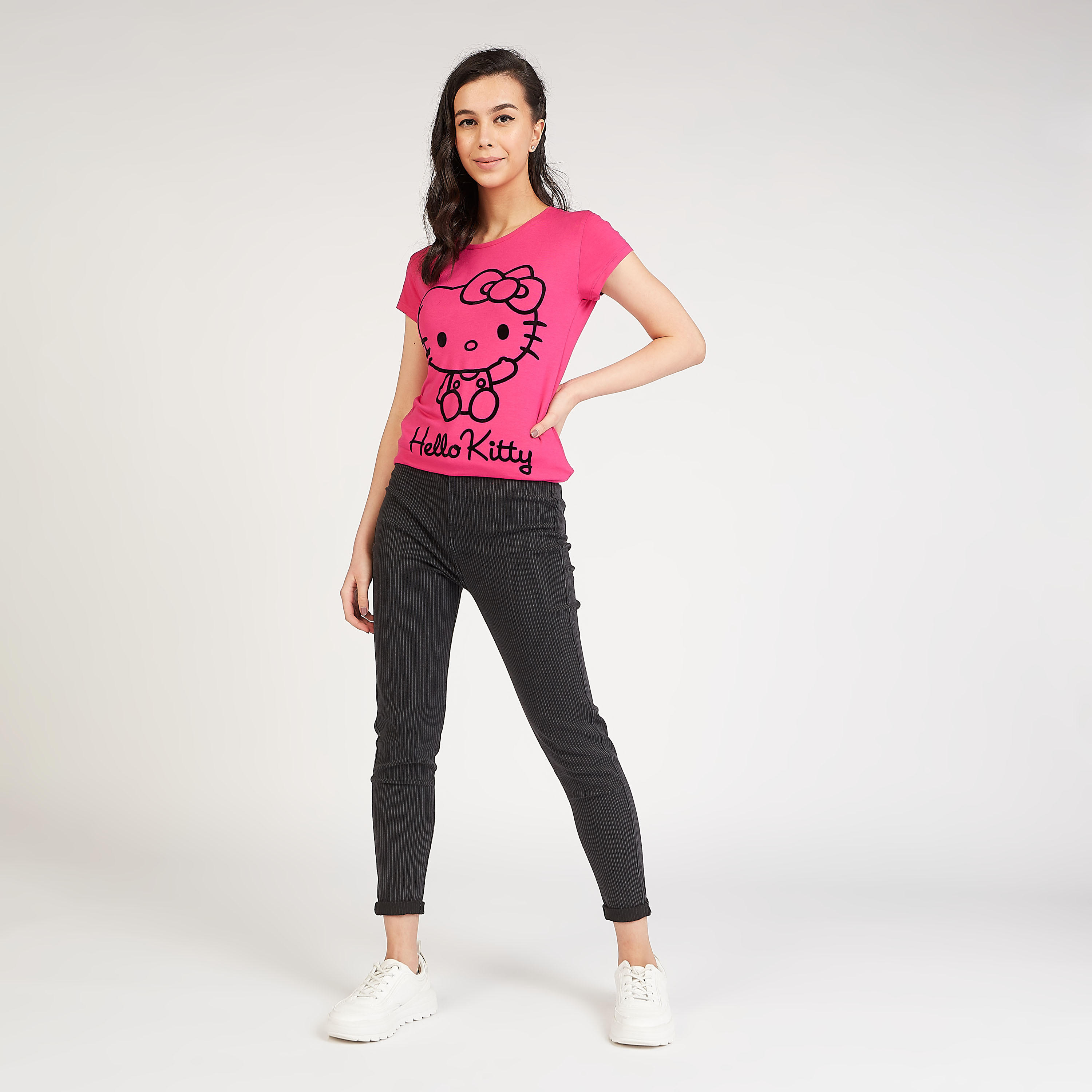 بنطلون مستدام دينم بقصّة ضيّقة مخطط بتفاصيل جيوب-women-clothing-bottoms-leggings-image-2