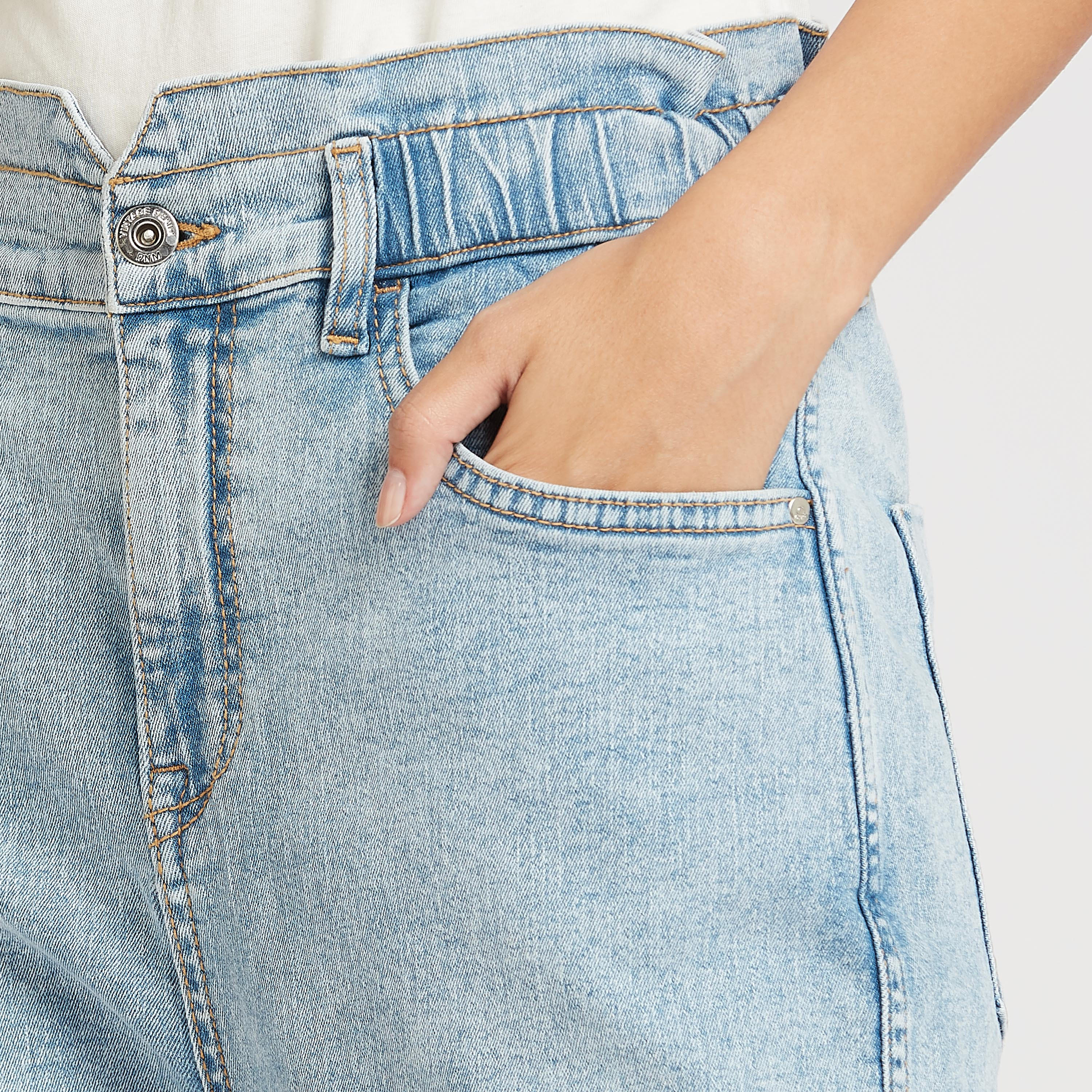 Solid Mid-Rise Jeans with Pocket Detail and Belt Loops-women-clothing-bottoms-jeans-image-3