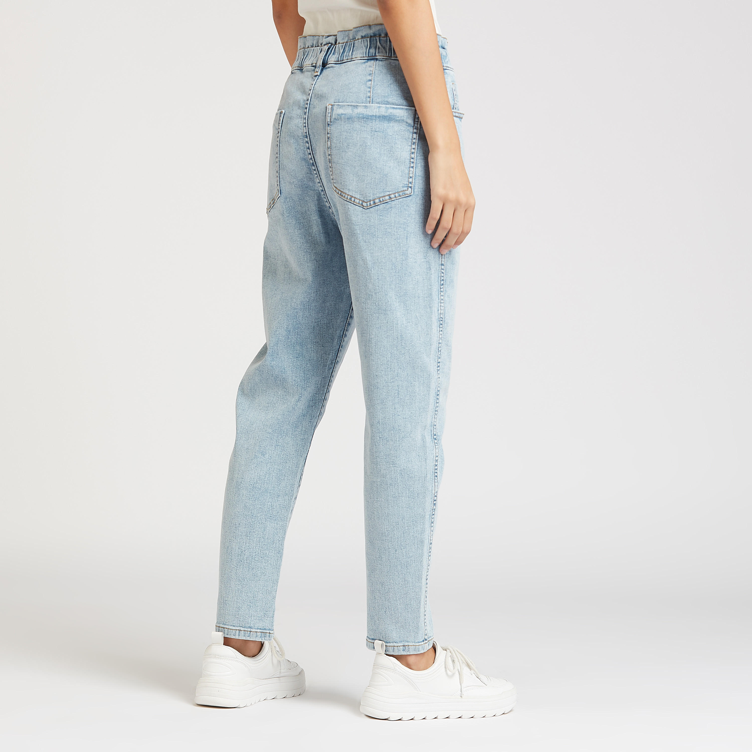 Solid Mid-Rise Jeans with Pocket Detail and Belt Loops-women-clothing-bottoms-jeans-image-4