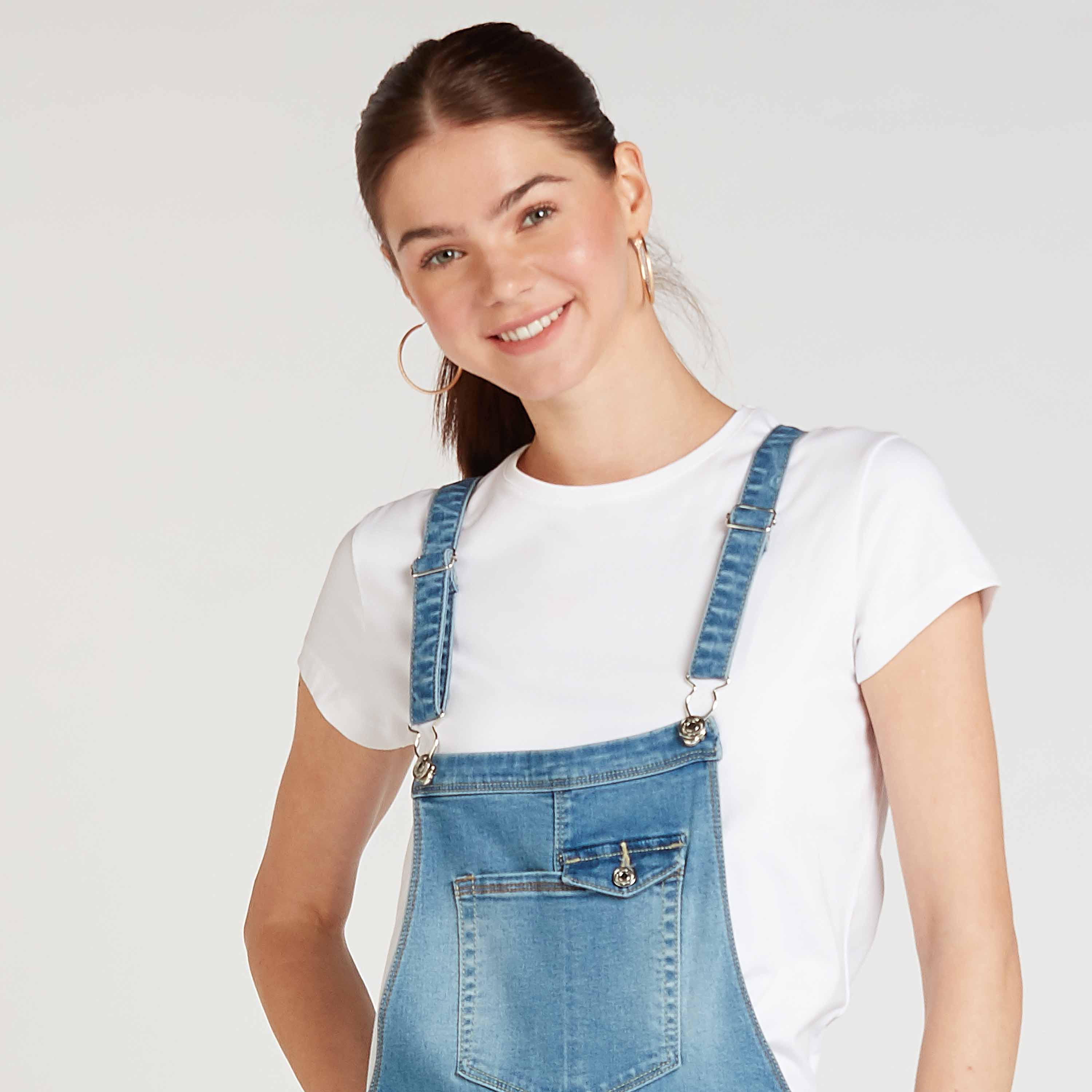Solid Dungarees with Adjustable Straps and Pocket Detail-women-clothing-jumpsuits-image-3
