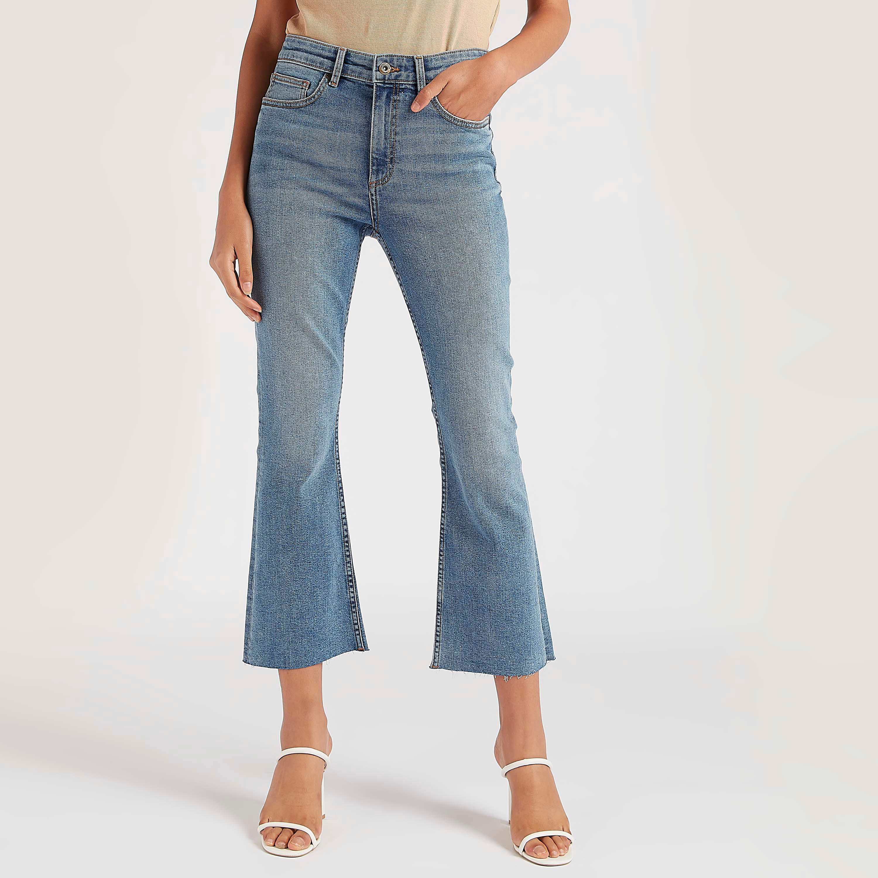 Solid Mid-Rise Cropped Jeans with Pockets-women-clothing-bottoms-jeans-image-1