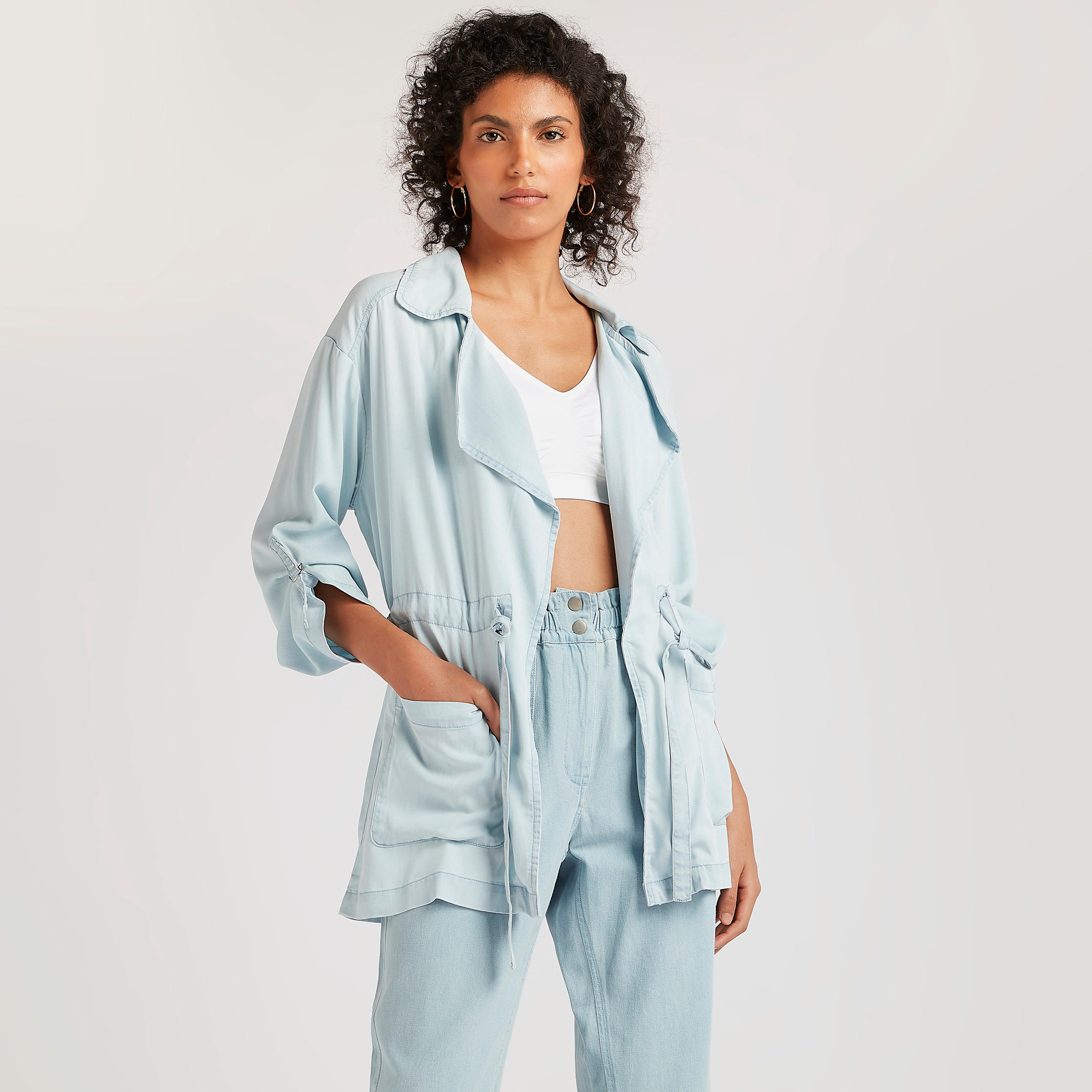 جاكيت سادة بحزام وجيوب-women-winterwear-coatsandjackets-jackets-image-5