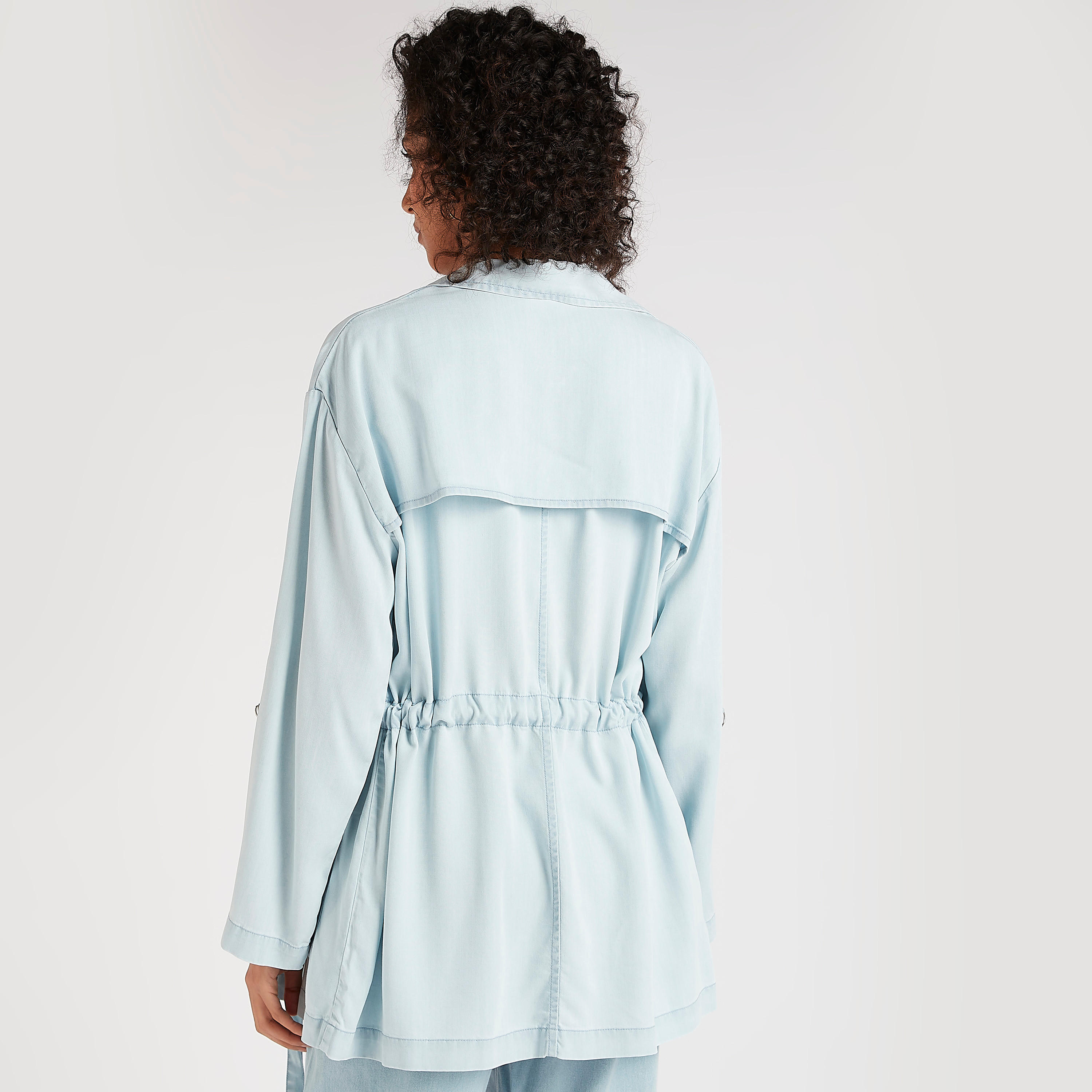 جاكيت سادة بحزام وجيوب-women-winterwear-coatsandjackets-jackets-image-2