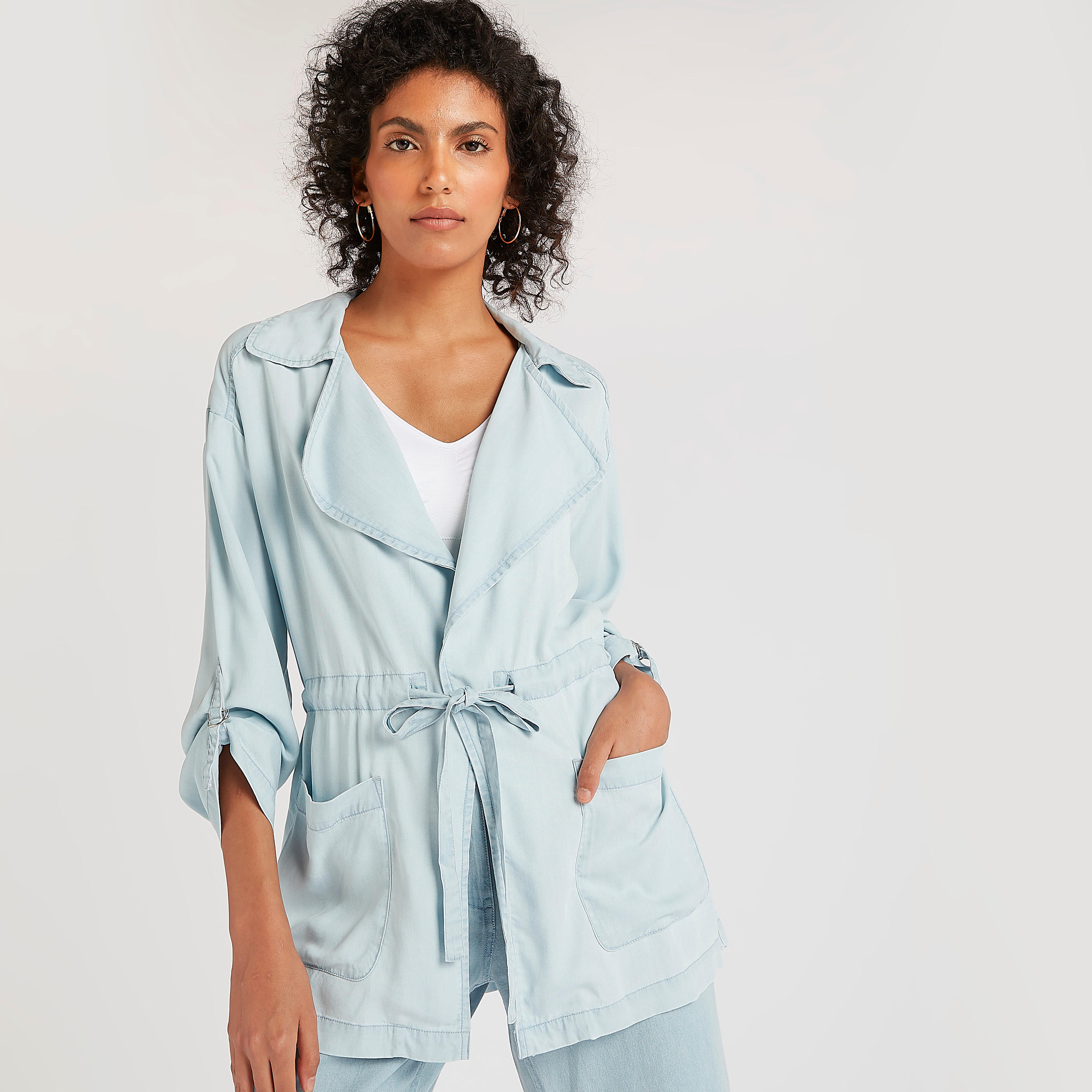 جاكيت سادة بحزام وجيوب-women-winterwear-coatsandjackets-jackets-image-1