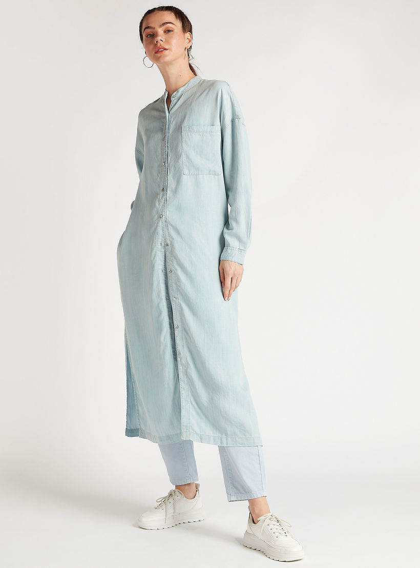 فستان قميص دنيم ميدي بأكمام طويلة وجيوب-women-clothing-dresses-image-2