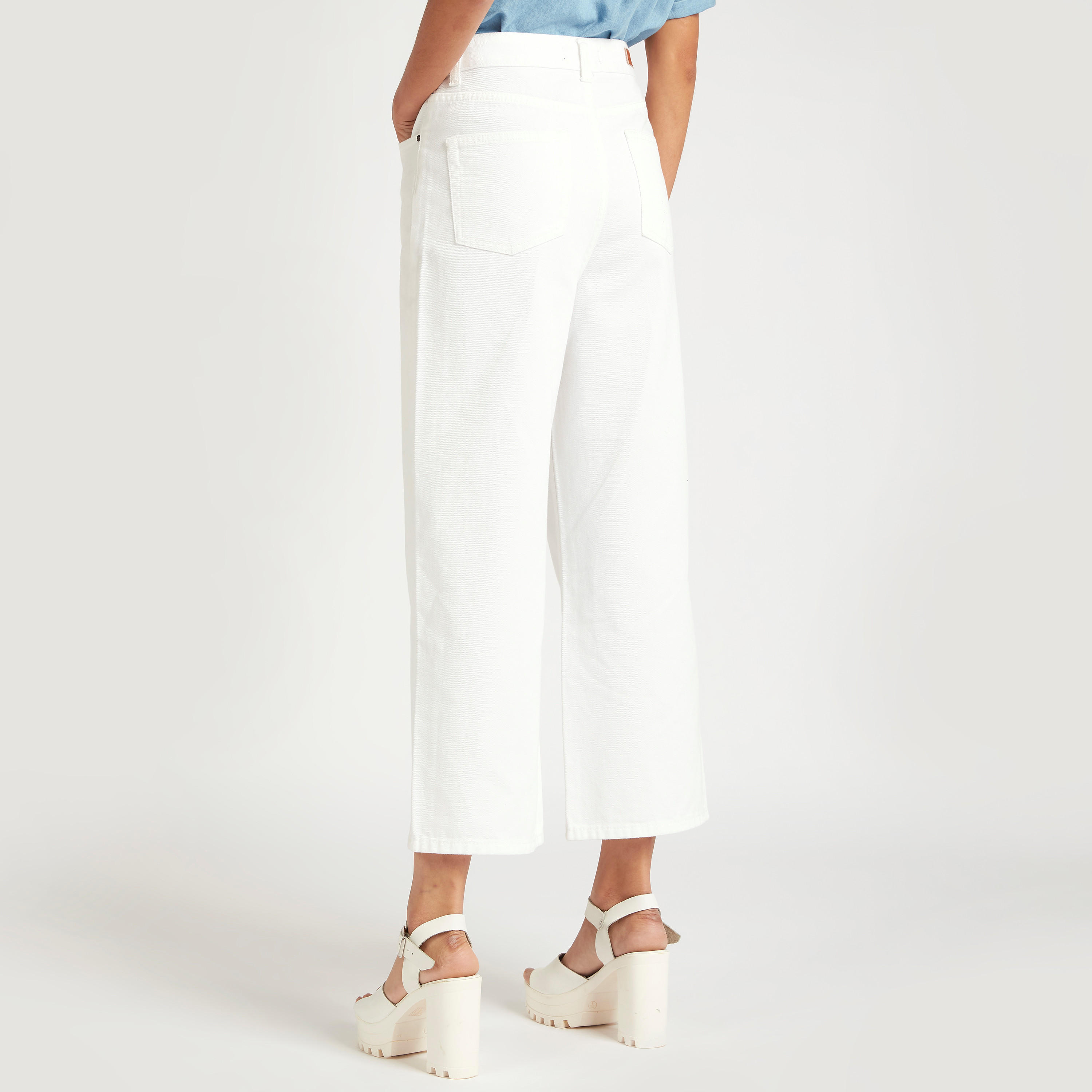 Solid Cropped Jeans with Button Closure-women-clothing-bottoms-jeans-image-4