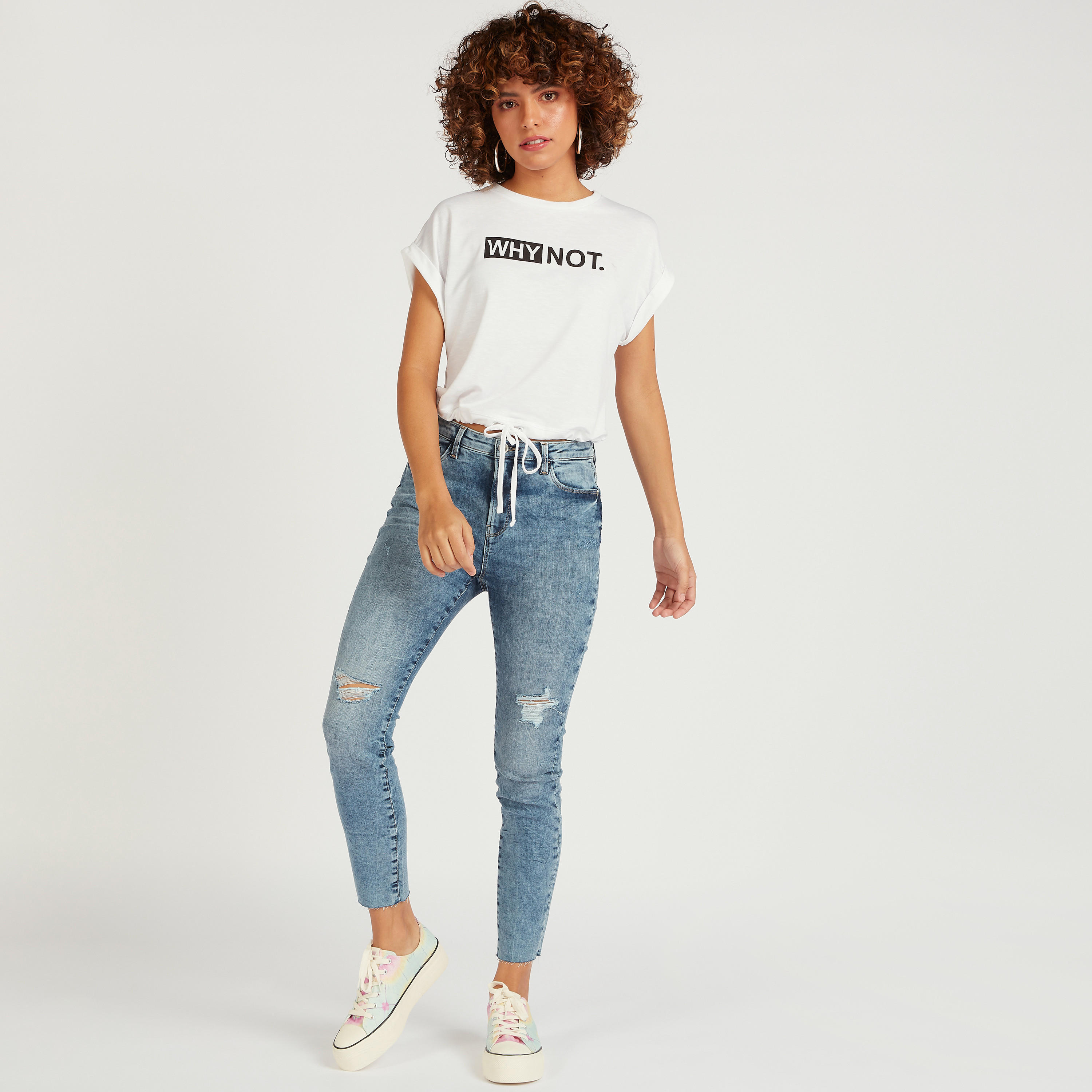 بنطلون جينز مضلّع بقصّة سوبر سكيني وزر إغلاق-women-clothing-bottoms-jeans-image-2