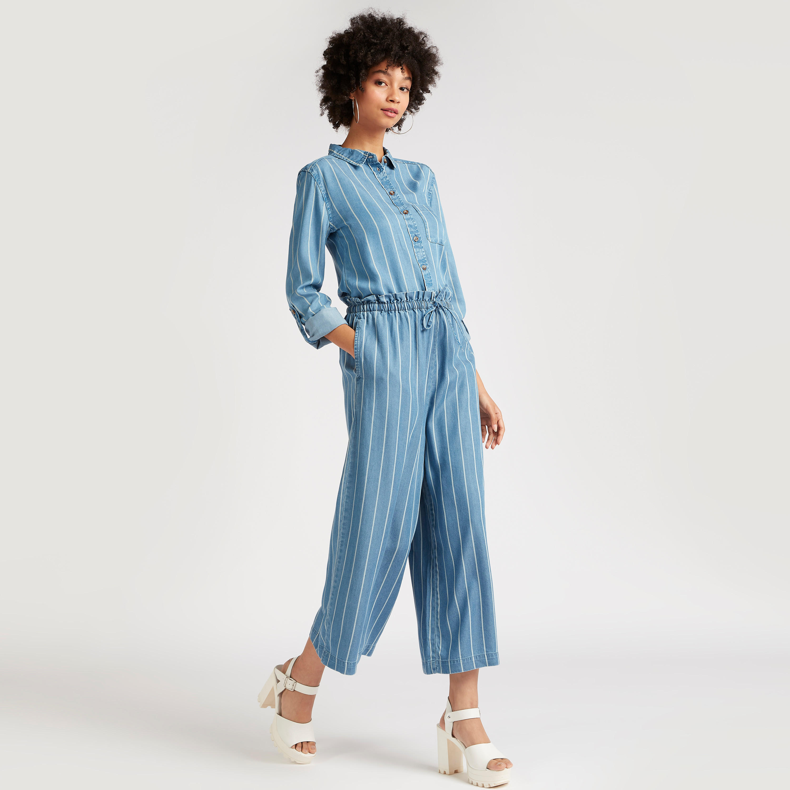 Striped Palazzo Pants with Drawstring Closure-women-clothing-bottoms-trousers-image-2