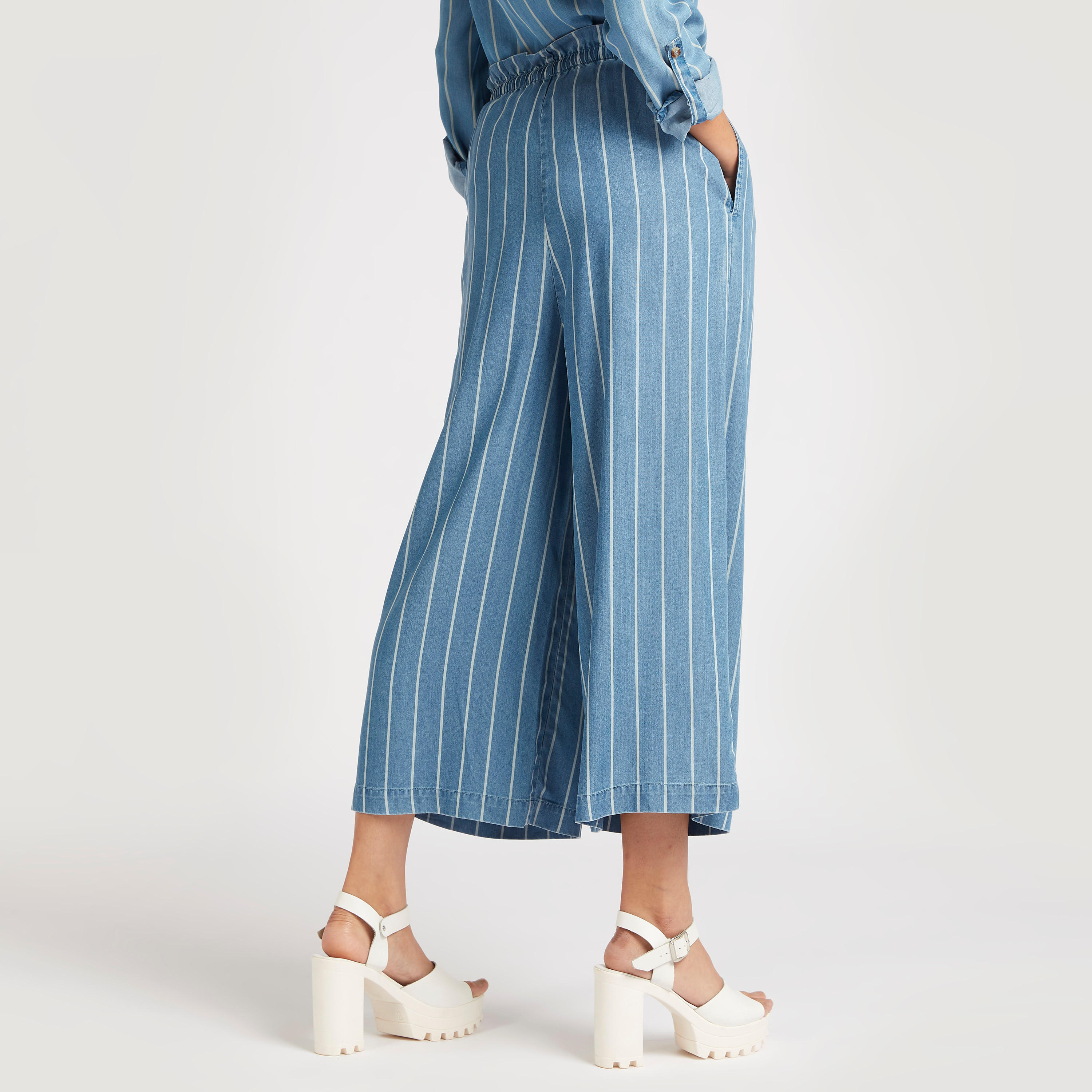 Striped Palazzo Pants with Drawstring Closure-women-clothing-bottoms-trousers-image-4