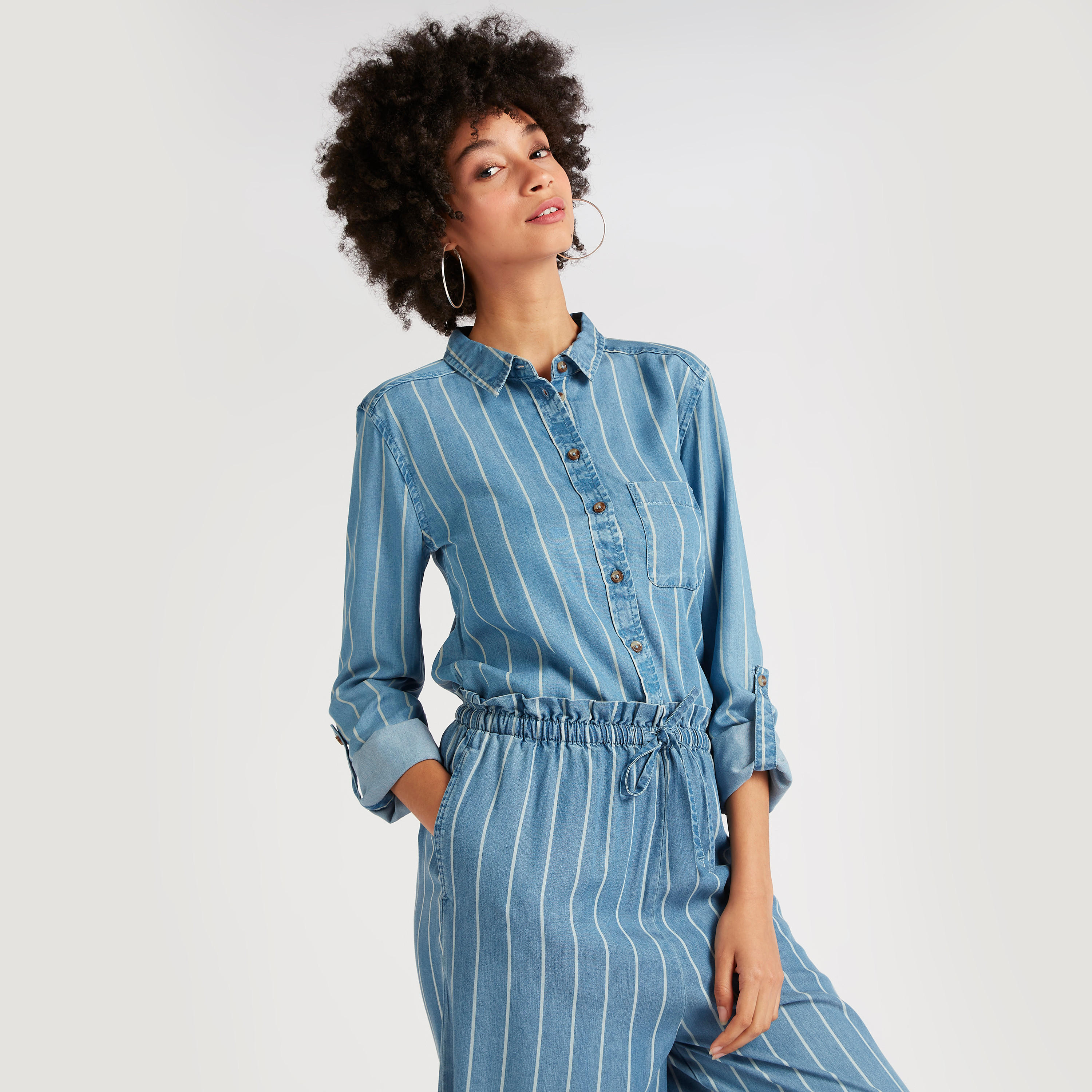 قميص مخطّط بجيوب وأكمام طويلة-women-clothing-shirtsandblouses-shirts-image-3