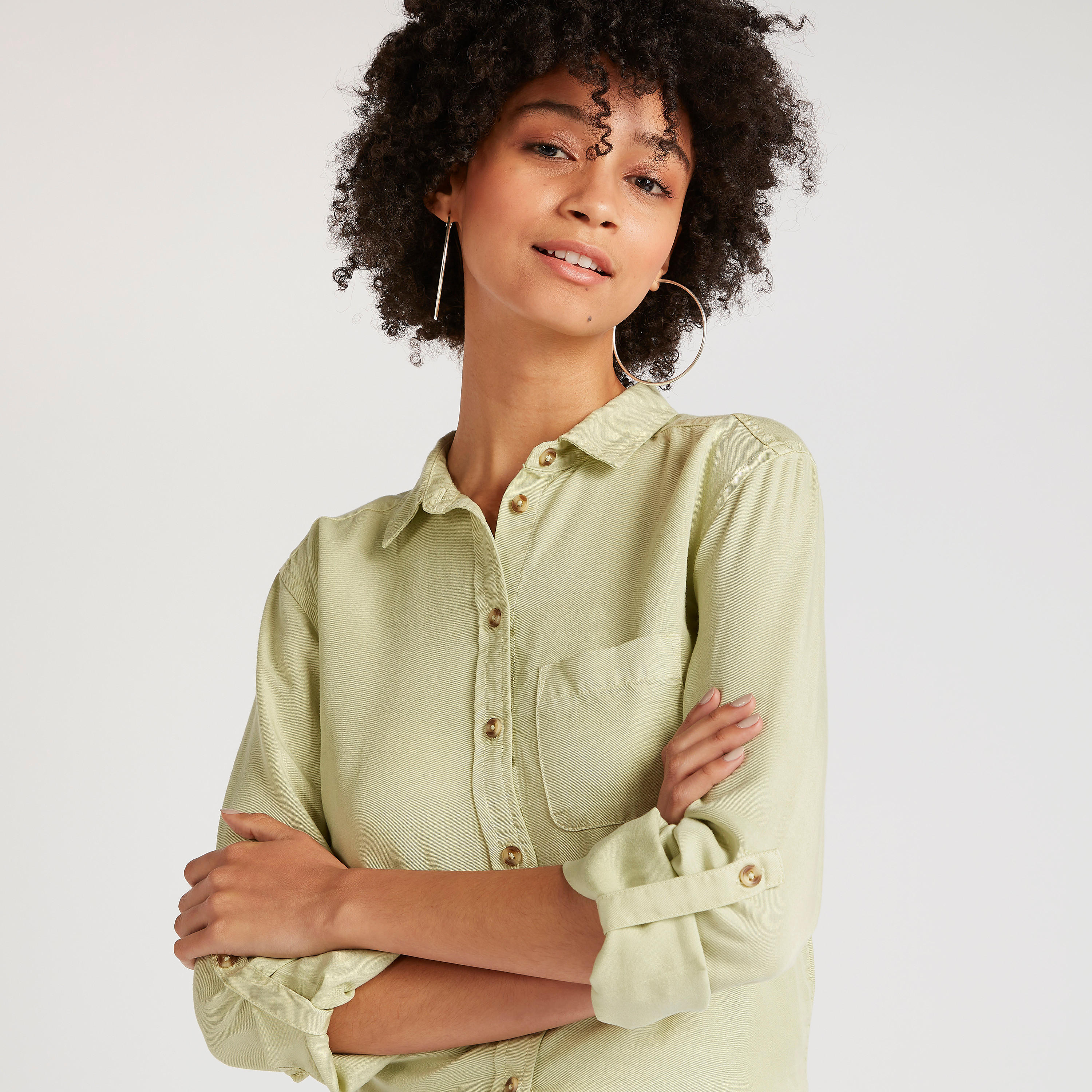 قميص سادة بجيب وأكمام طويلة-women-clothing-shirtsandblouses-shirts-image-5