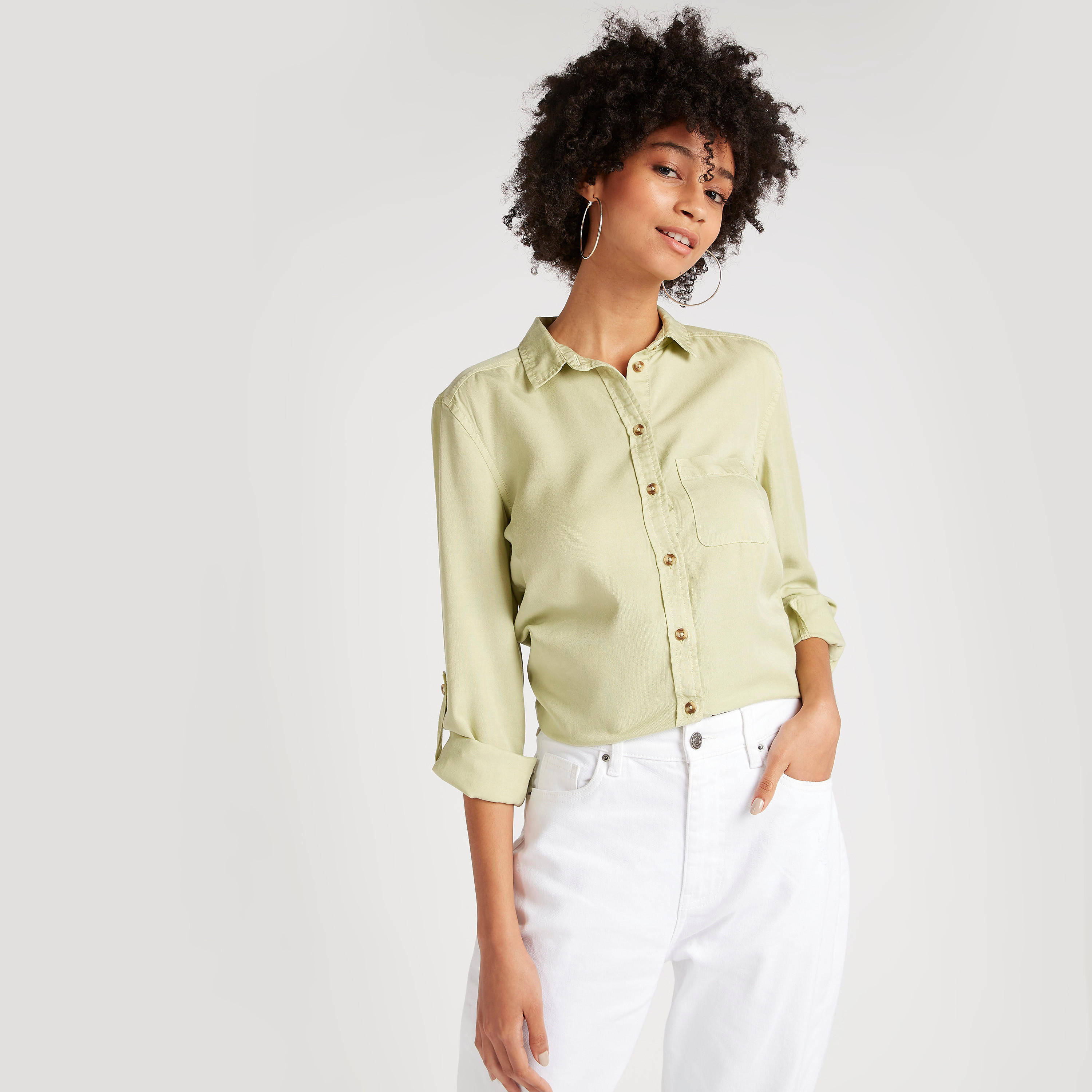 قميص سادة بجيب وأكمام طويلة-women-clothing-shirtsandblouses-shirts-image-3