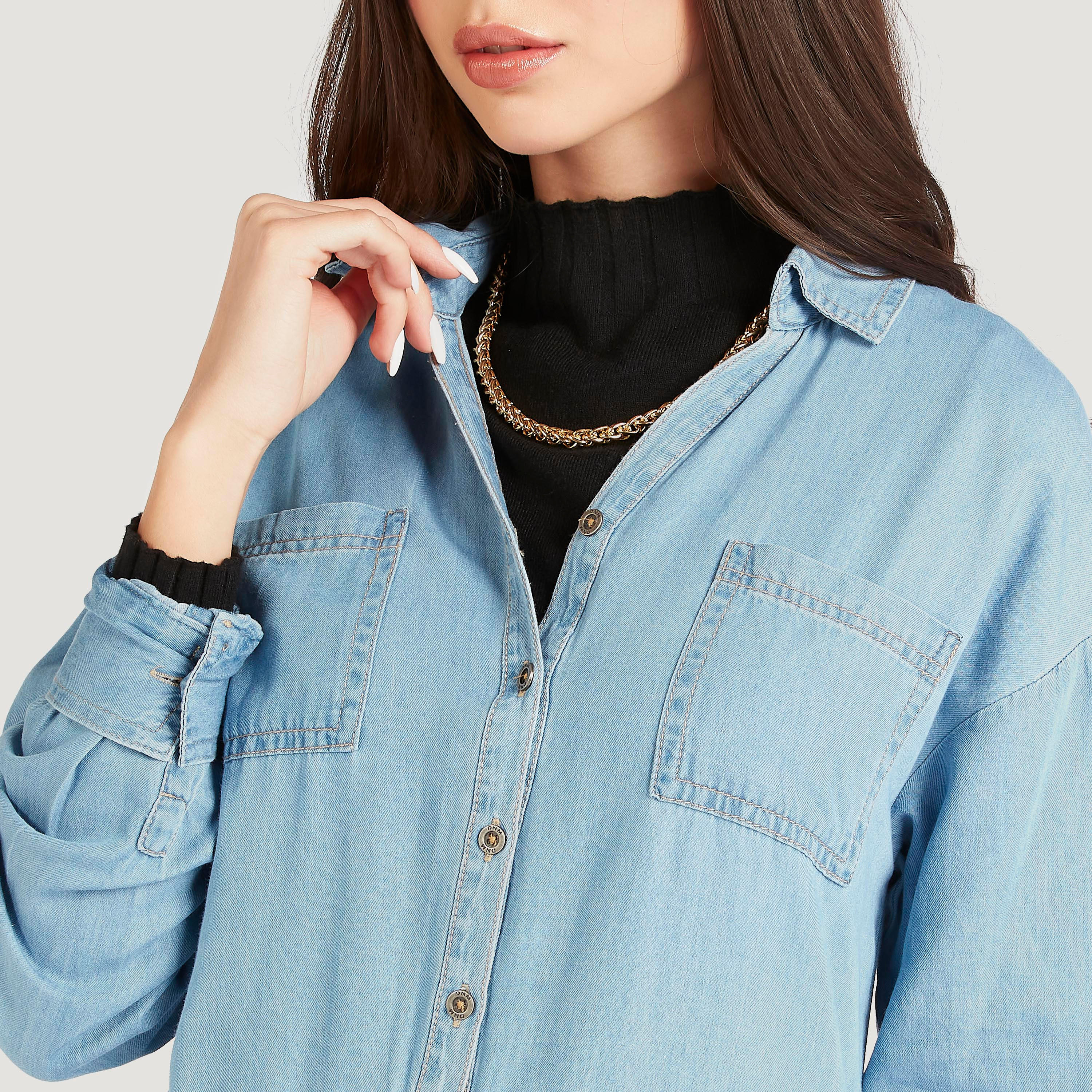 فستان قميص دنيم بأكمام طويلة-women-clothing-dresses-image-3
