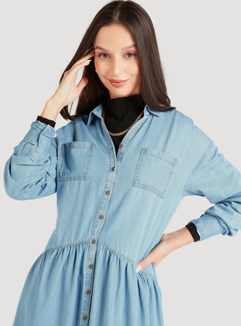 فستان قميص دنيم بأكمام طويلة-women-clothing-dresses-image-5