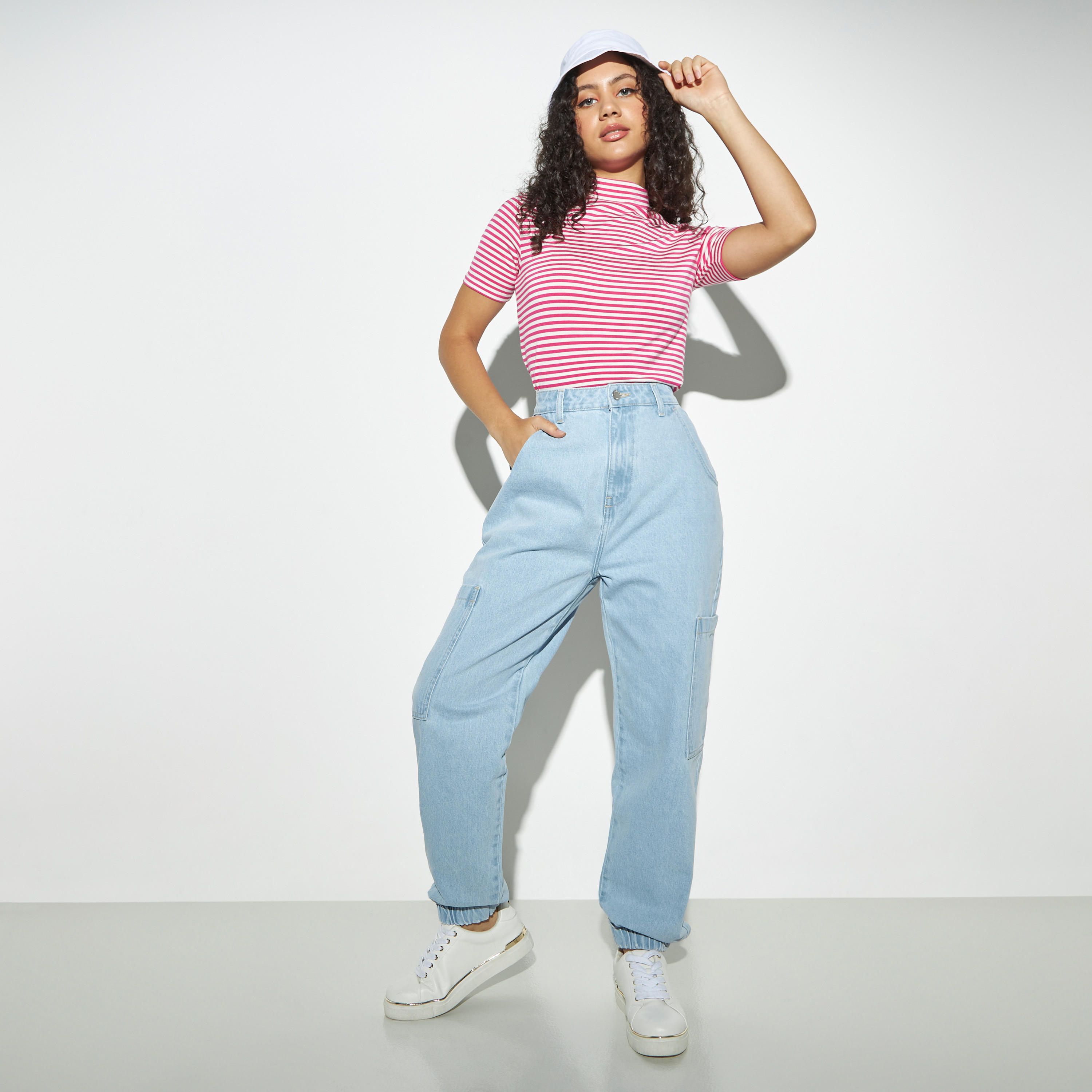 Solid Jogger Jeans with Pockets-women-clothing-bottoms-jeans-image-2