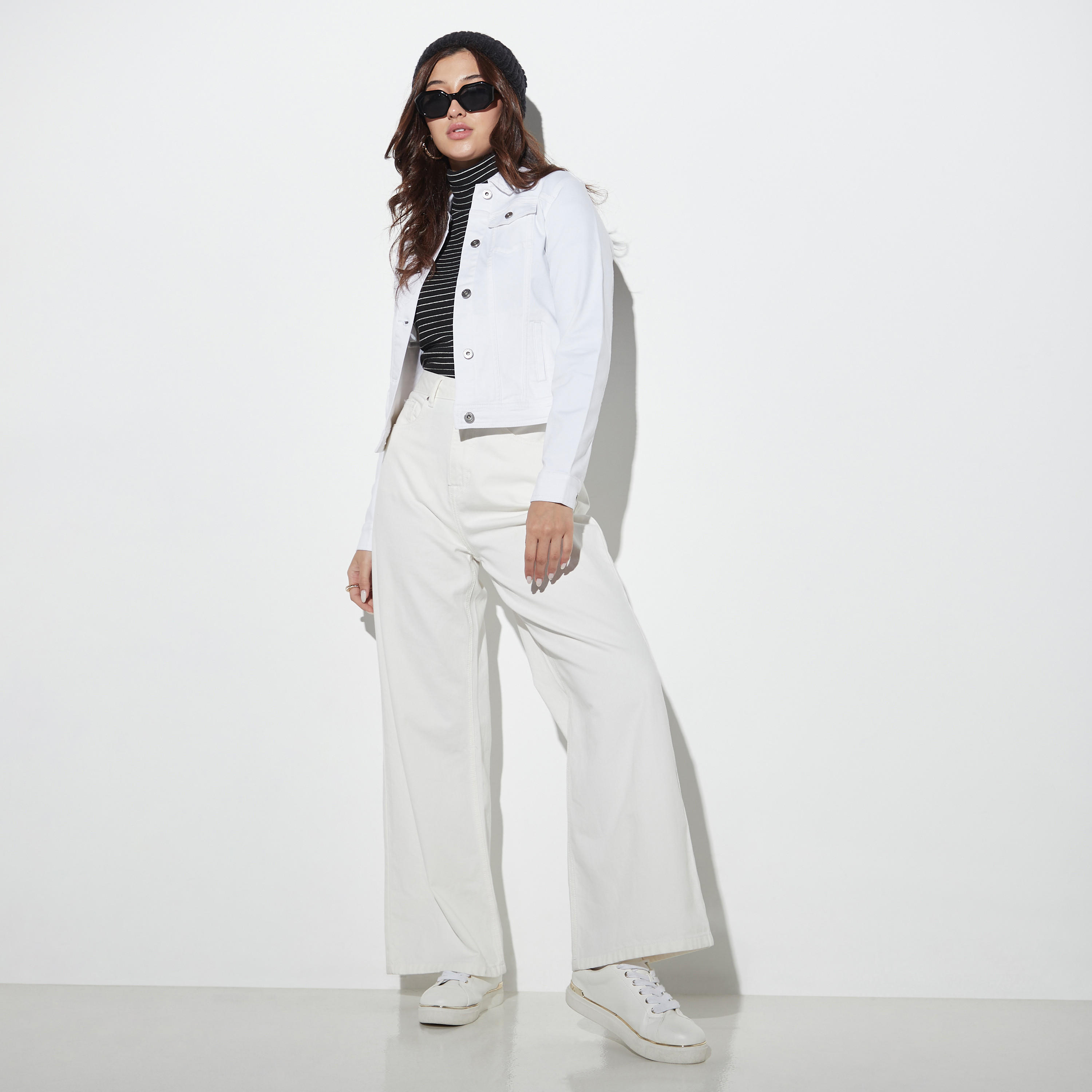 جاكيت تراكر بأكمام طويلة وجيوب-women-winterwear-coatsandjackets-jackets-image-2