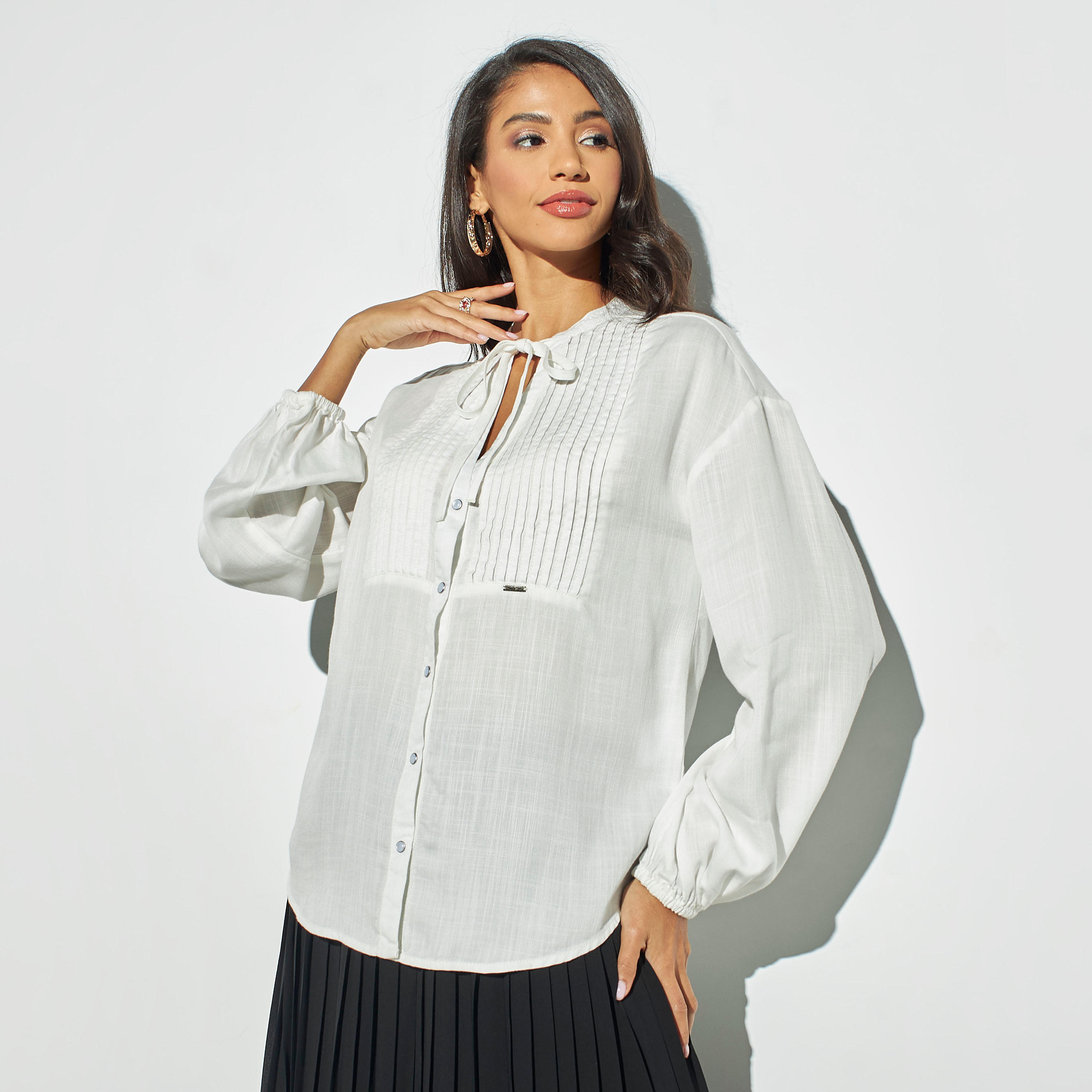 بلوزة بأكمام طويلة وأربطة-women-clothing-shirtsandblouses-blouses-image-4
