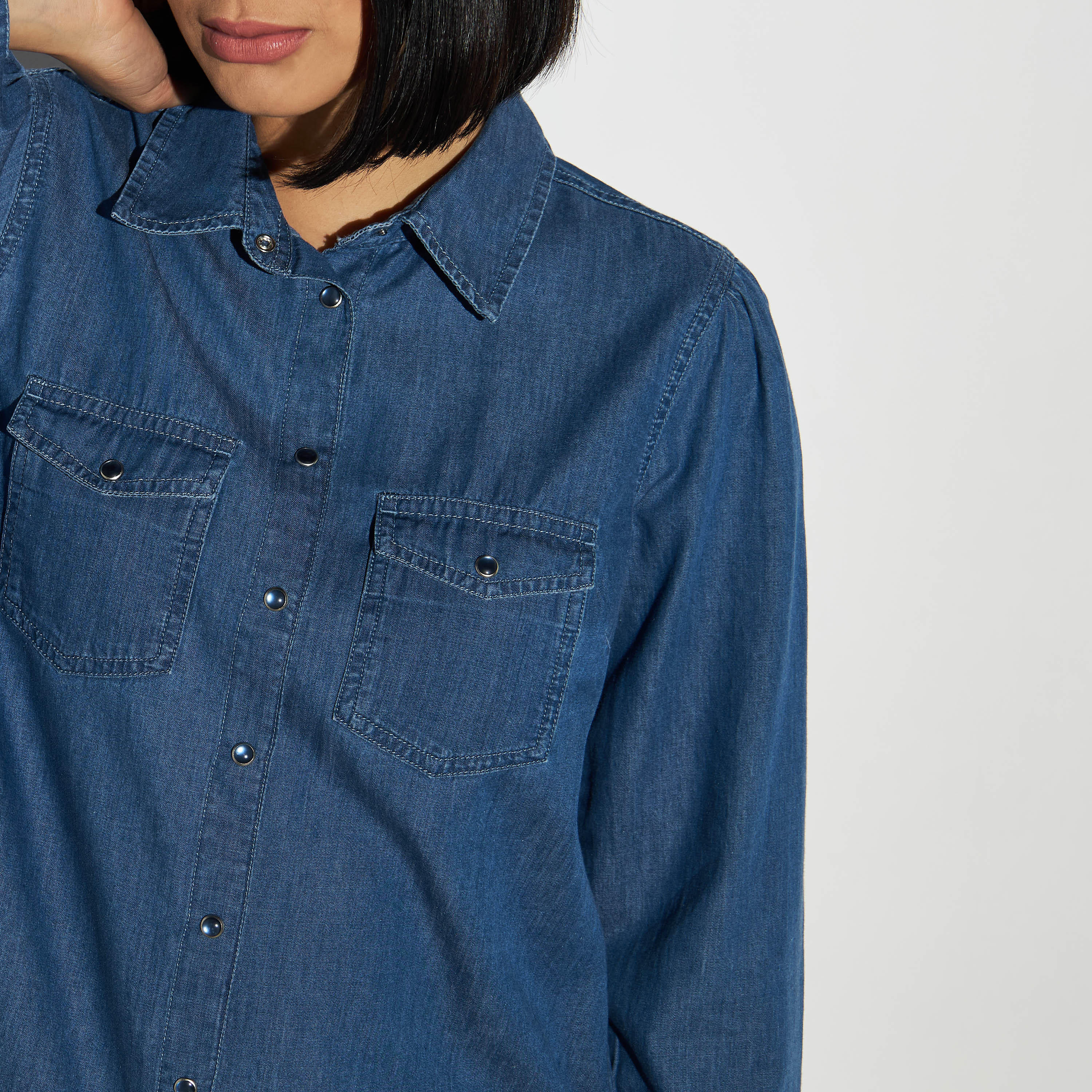 قميص دنيم بأكمام طويلة وجيوب-women-clothing-shirtsandblouses-shirts-image-4