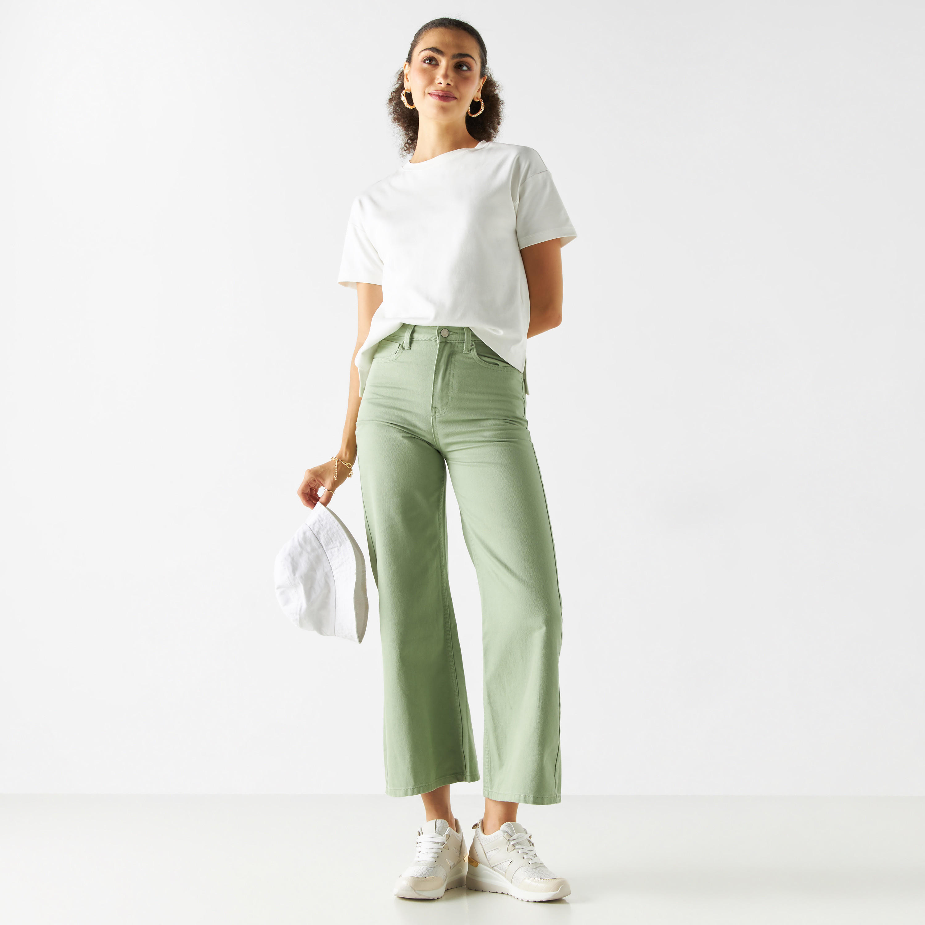 Solid Wide Leg Jeans with Pockets-women-clothing-bottoms-jeans-image-2