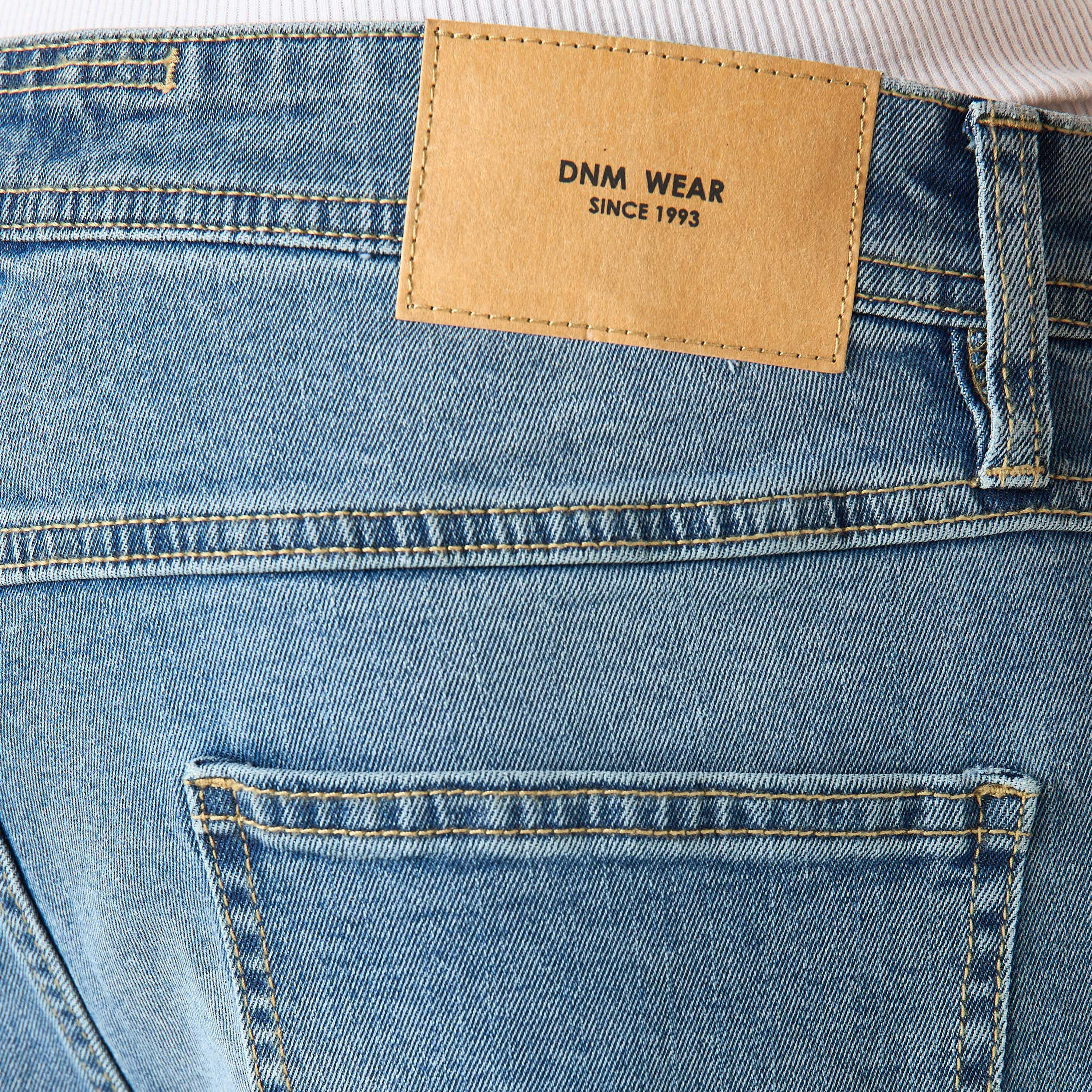 Denim Shorts with Pockets and Button Closure-men-clothing-bottoms-shorts-image-35