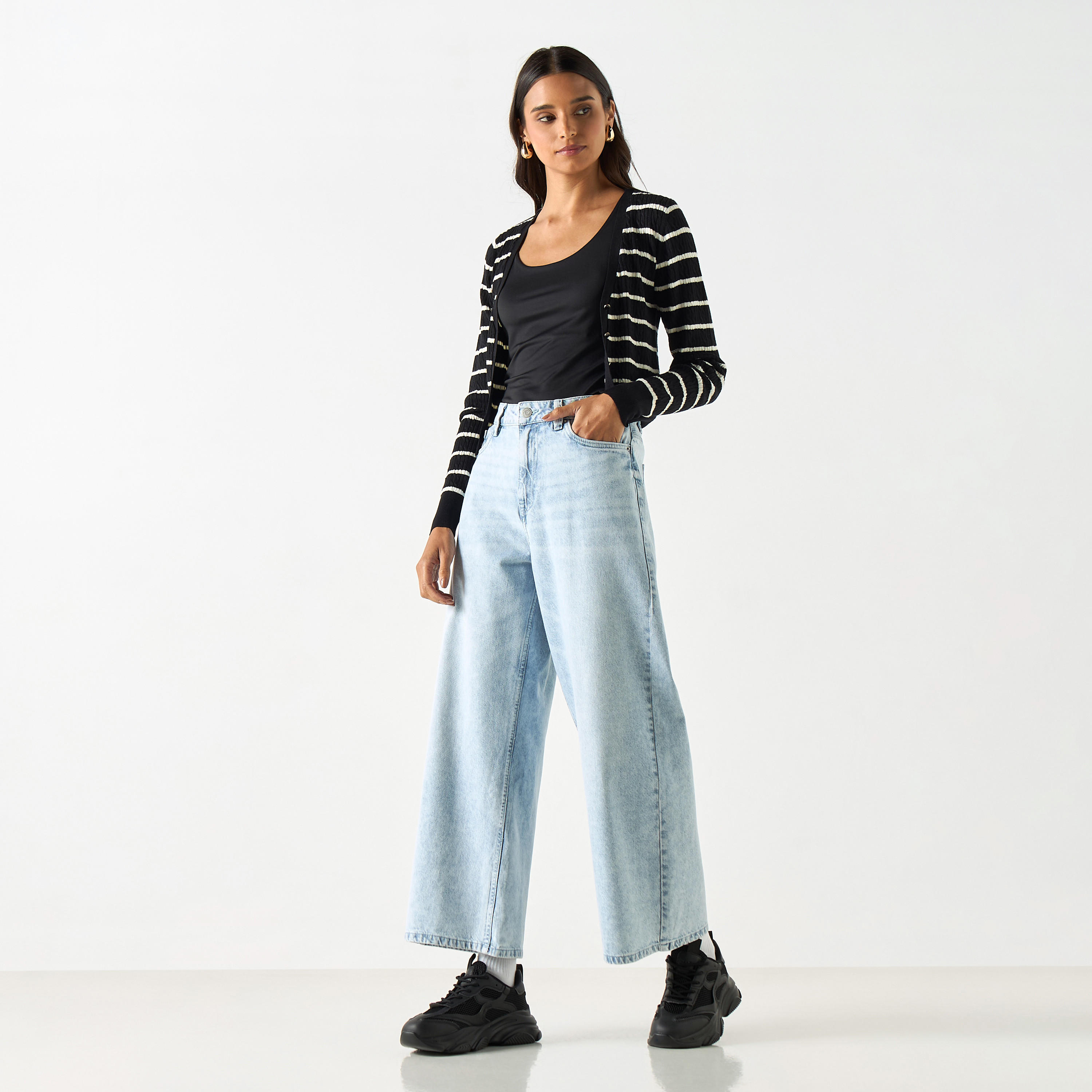 Solid Mid-Rise Wide Leg Jeans-women-clothing-bottoms-jeans-image-2
