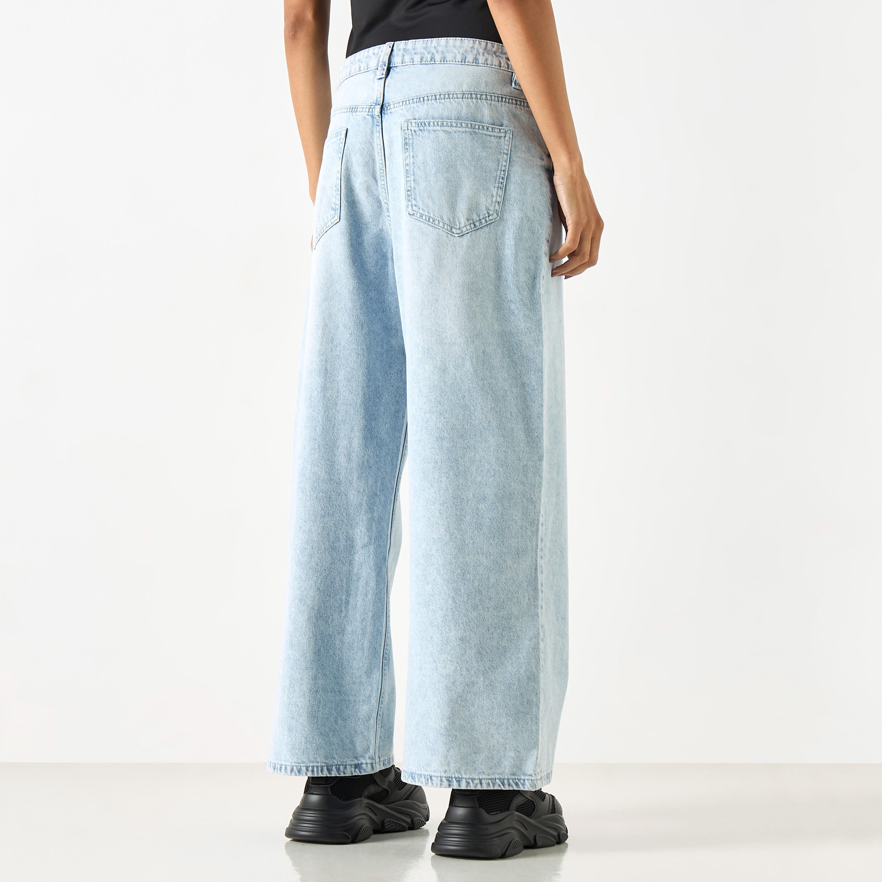 Solid Mid-Rise Wide Leg Jeans-women-clothing-bottoms-jeans-image-3
