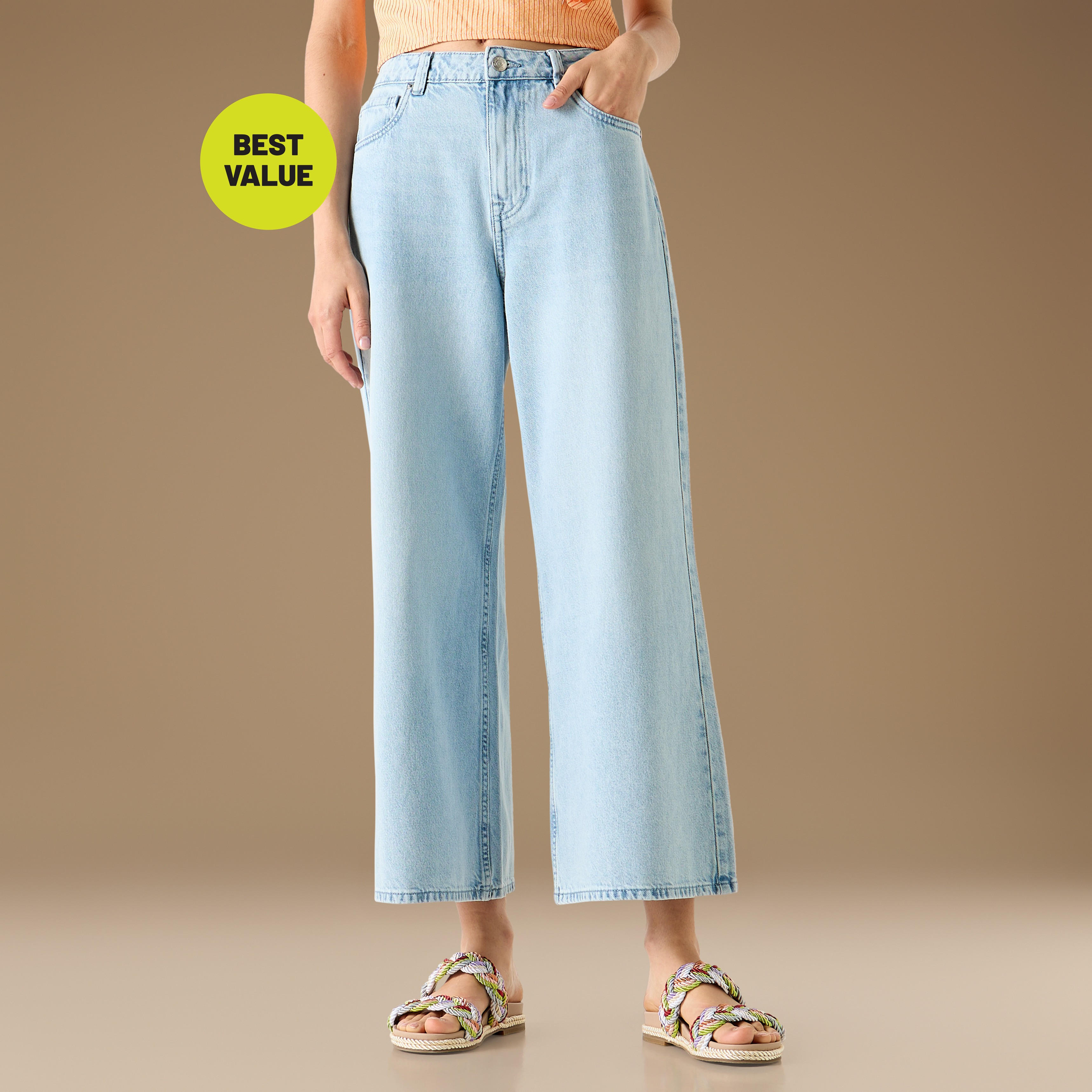 High-Rise Wide Leg Cropped Jeans -women-clothing-bottoms-jeans-image-1