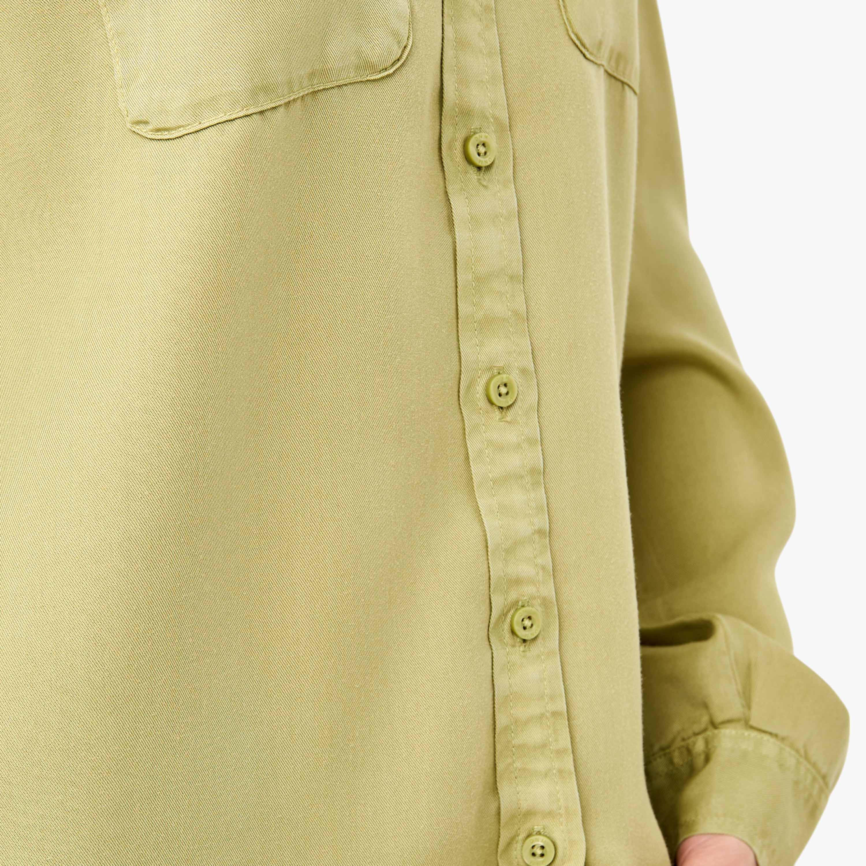 Pocket Detail Shirt with Roll-Up Sleeves-women-clothing-shirtsandblouses-shirts-image-6