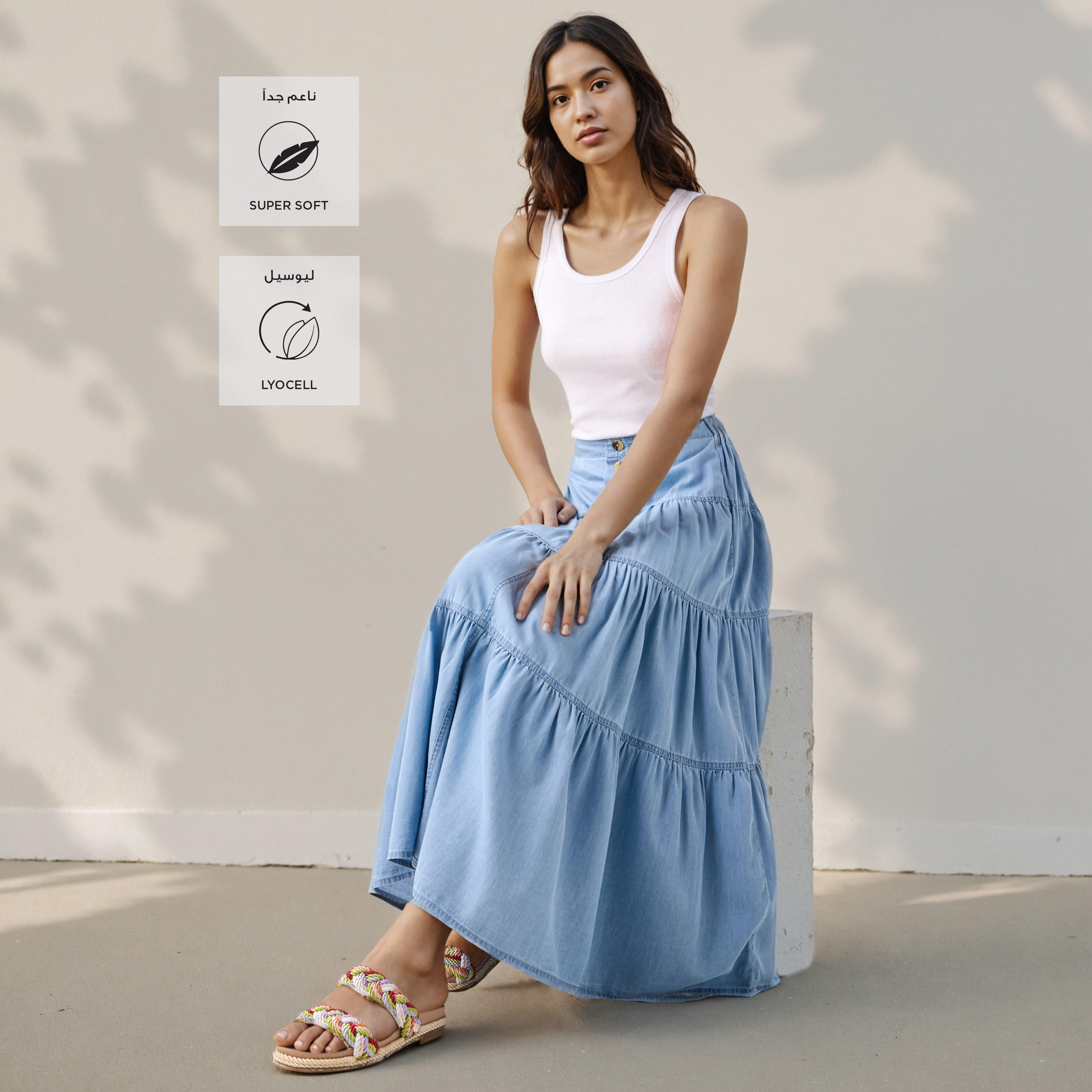 تنورة دنيم ماكسي متعددة الطبقات-women-clothing-bottoms-skirts-image-2