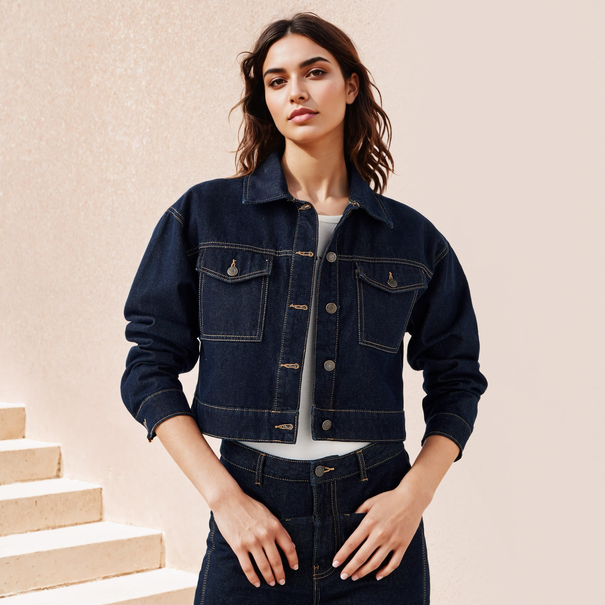 جاكيت دينم قصير بجيوب بطية-women-winterwear-coatsandjackets-jackets-image-1