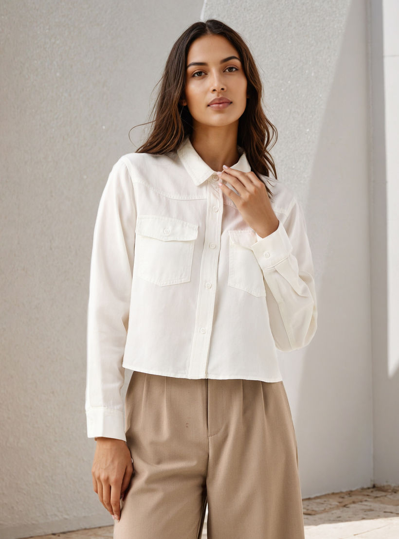 قميص دينم بقصة عادية-women-clothing-shirtsandblouses-shirts-image-5