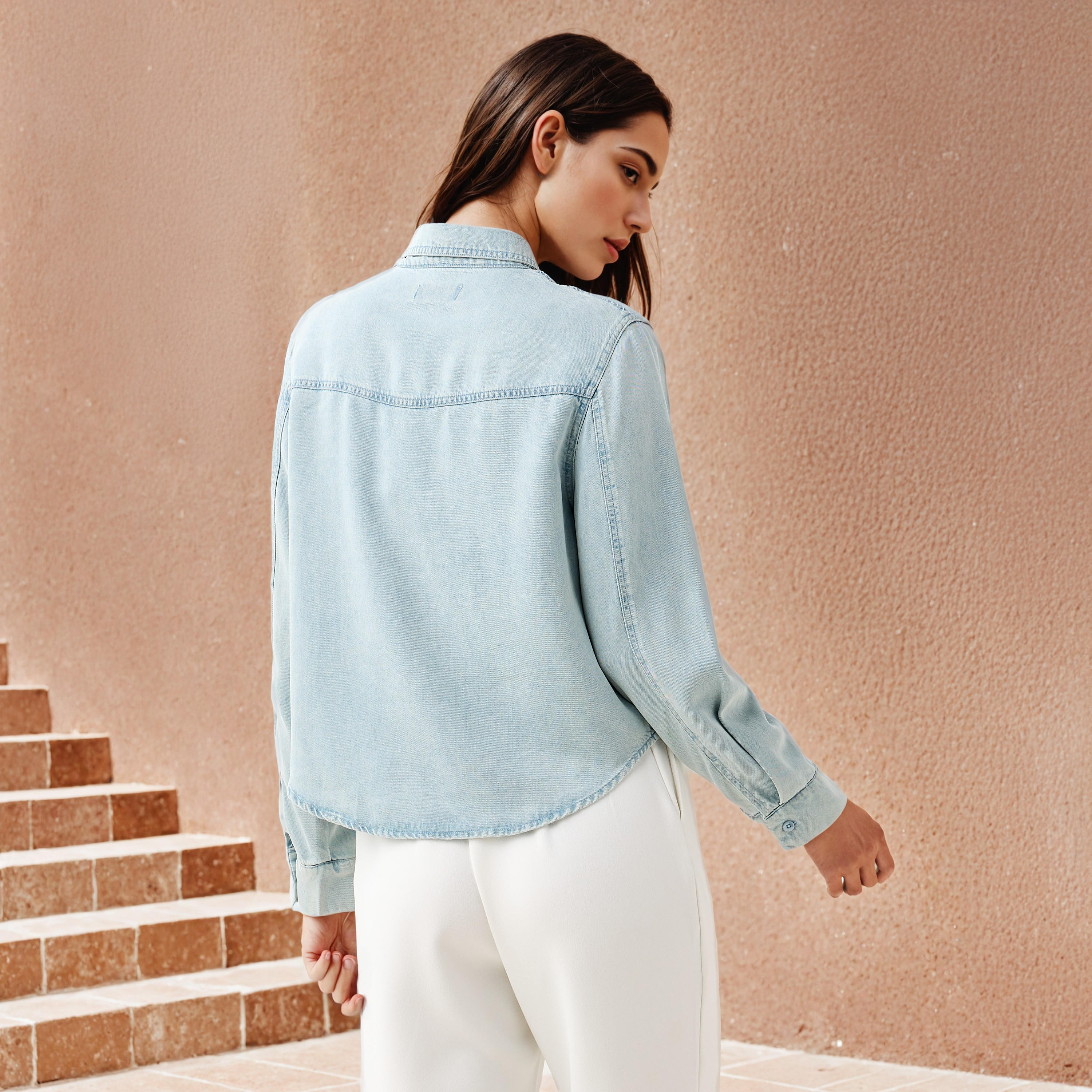 قميص دينم بقصة عادية-women-clothing-shirtsandblouses-shirts-image-3