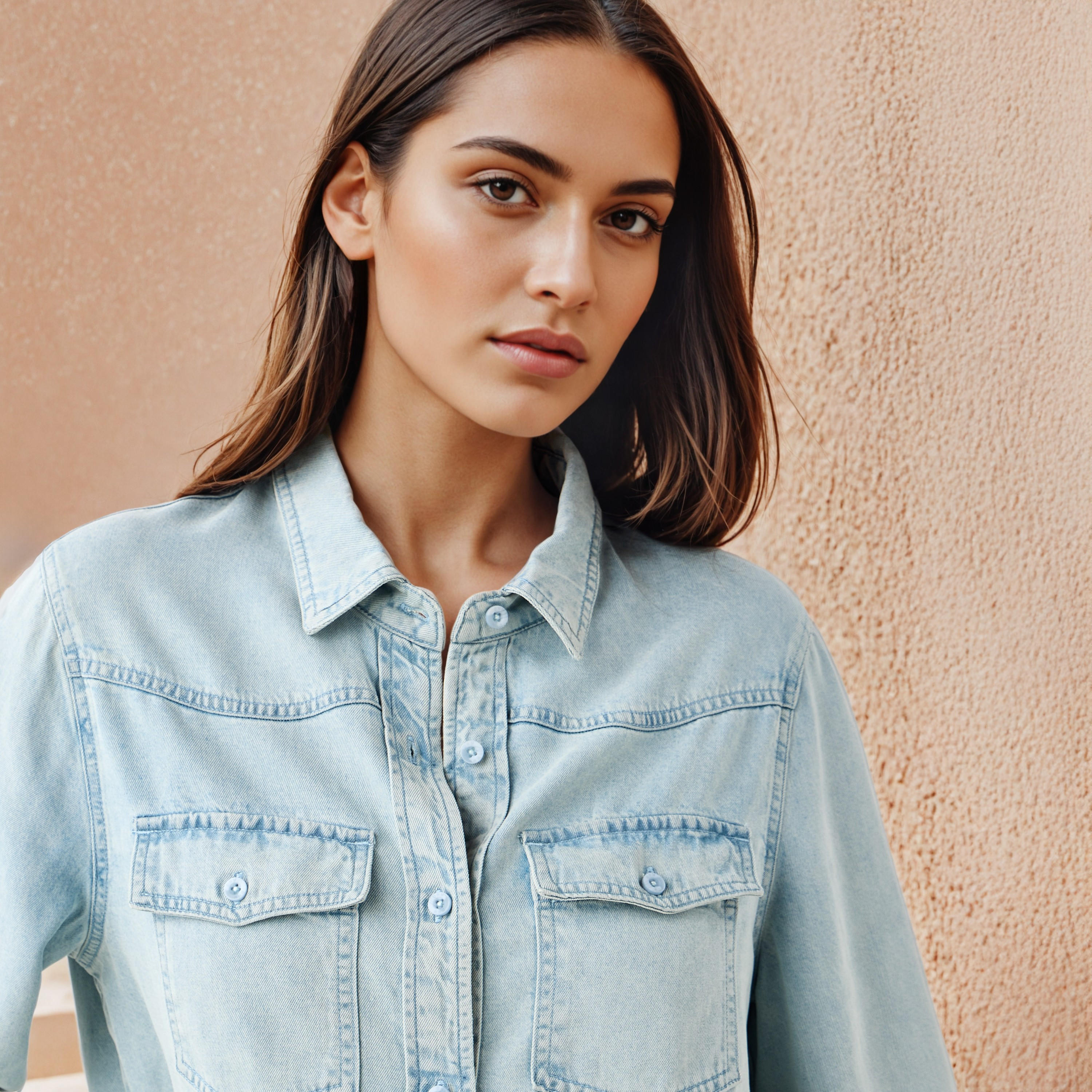 قميص دينم بقصة عادية-women-clothing-shirtsandblouses-shirts-image-2