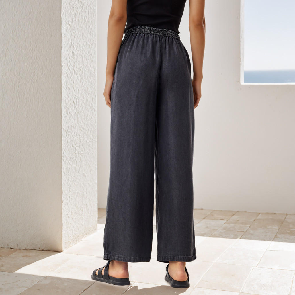 Wide-Leg Denim Flexi Waist Pants with Pockets-women-clothing-bottoms-trousers-image-3