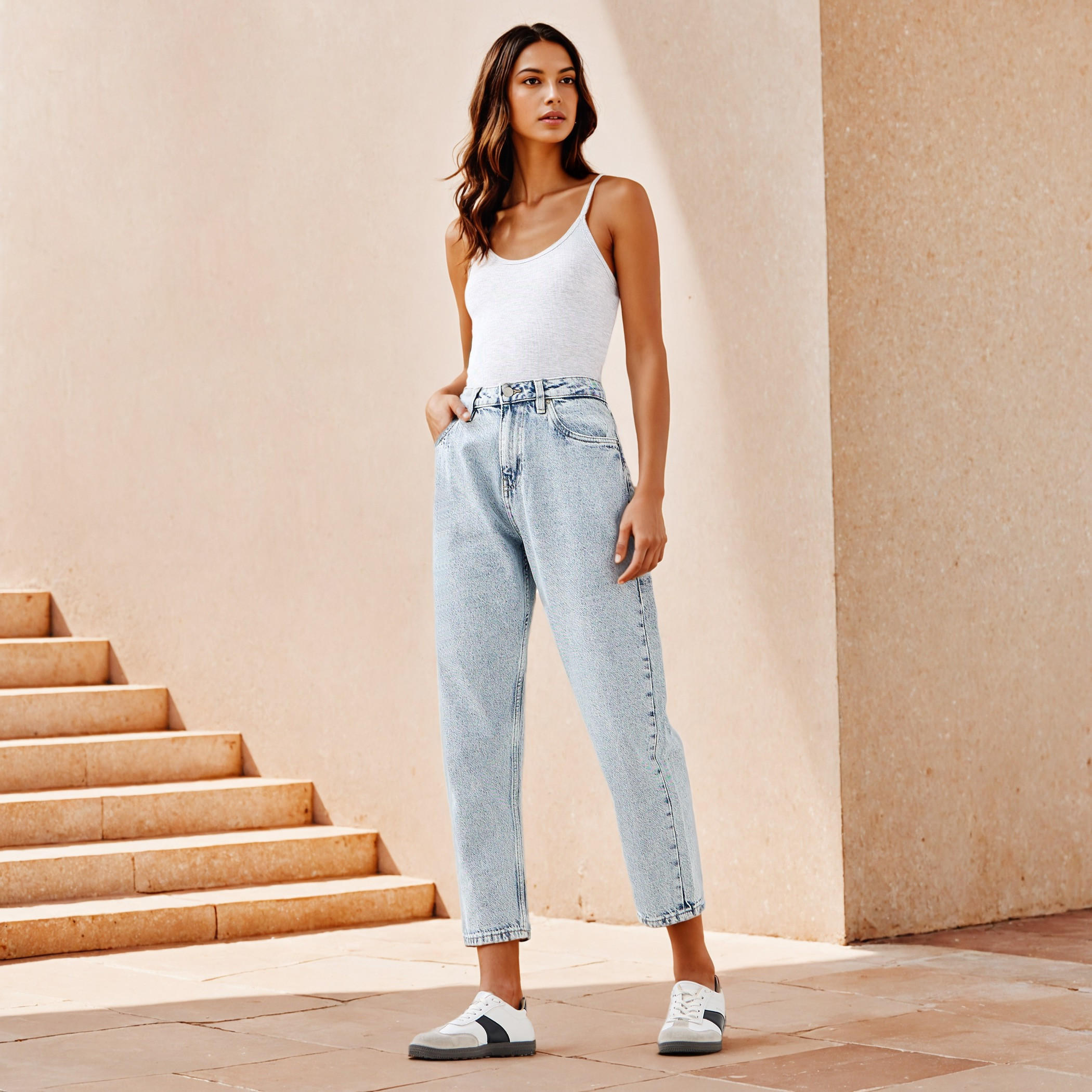 Mom Fit High-Rise Jeans with Pockets-women-clothing-bottoms-jeans-image-2