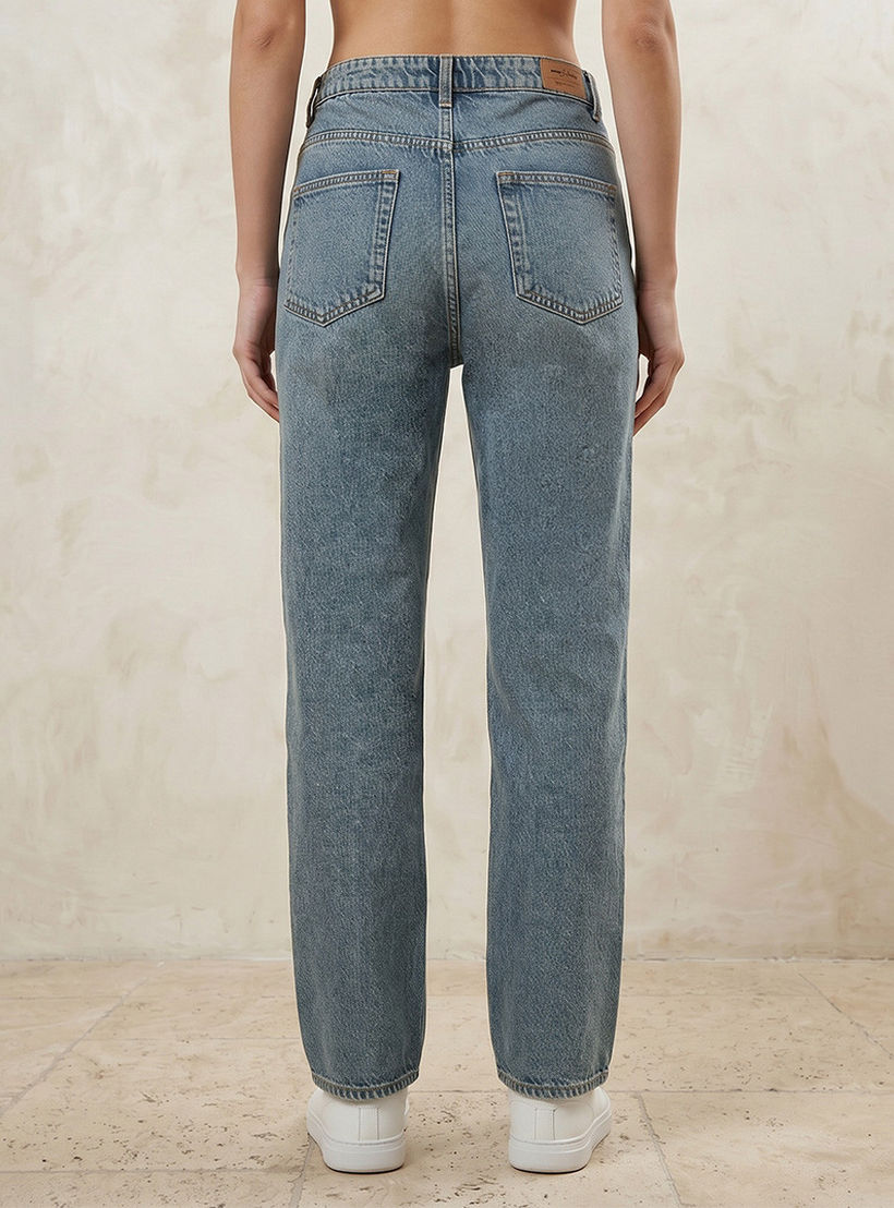 بنطلون جينز بقصّة مستقيمة وخصر مرتفع من سبلاش دنيم-women-clothing-bottoms-jeans-image-4