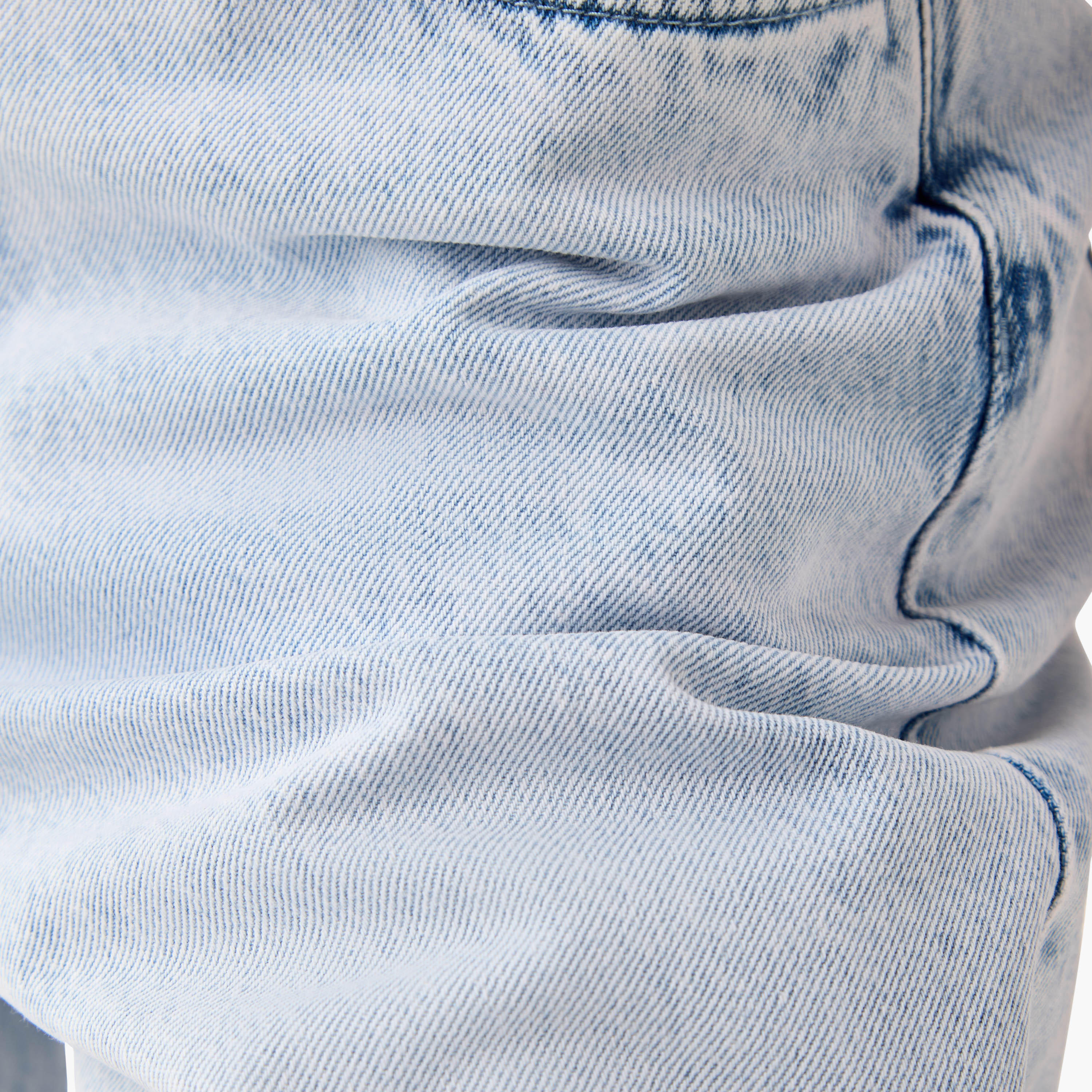 بنطلون جينز قطن واسع الساقين بخصر متوسط الارتفاع-women-clothing-bottoms-jeans-image-1